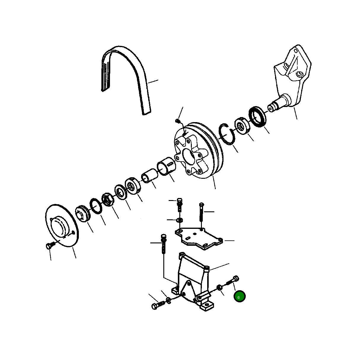 Болт 1238 400 H1 Komatsu