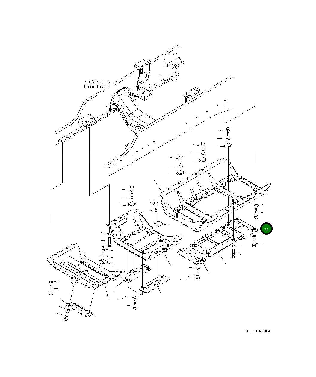 Крышка 154-54-76360  Komatsu