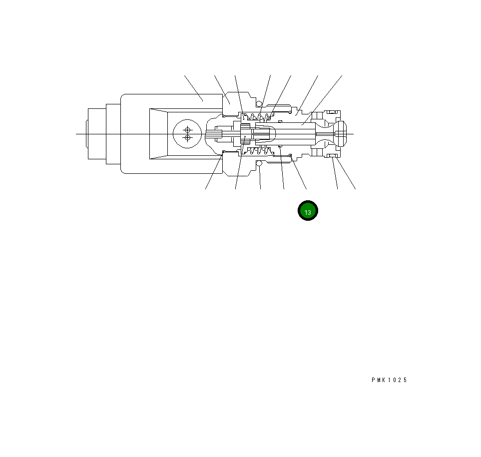 Кольцо уплотнительное (O-Ring) UC1300062008 Komatsu