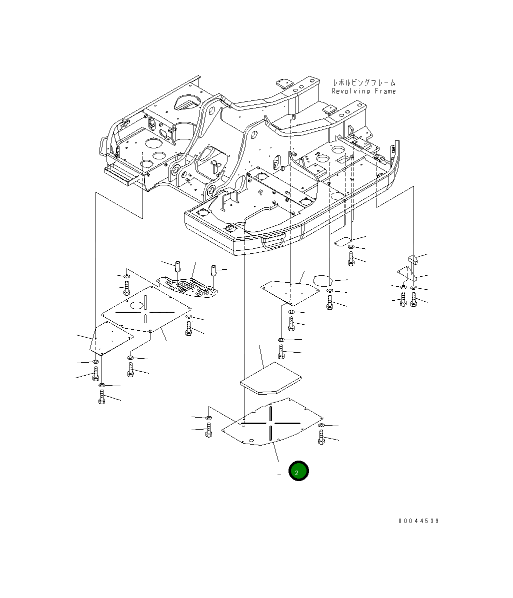 Крышка 22U-54-84471 Komatsu