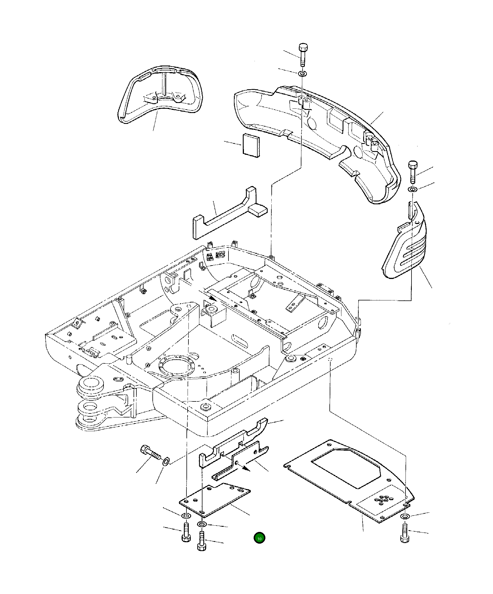 Крышка 3F3035662 Komatsu