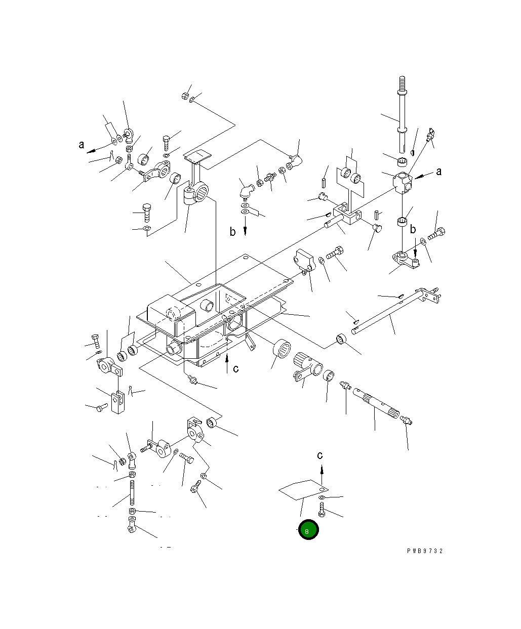 Крышка 17A-43-31150 Komatsu