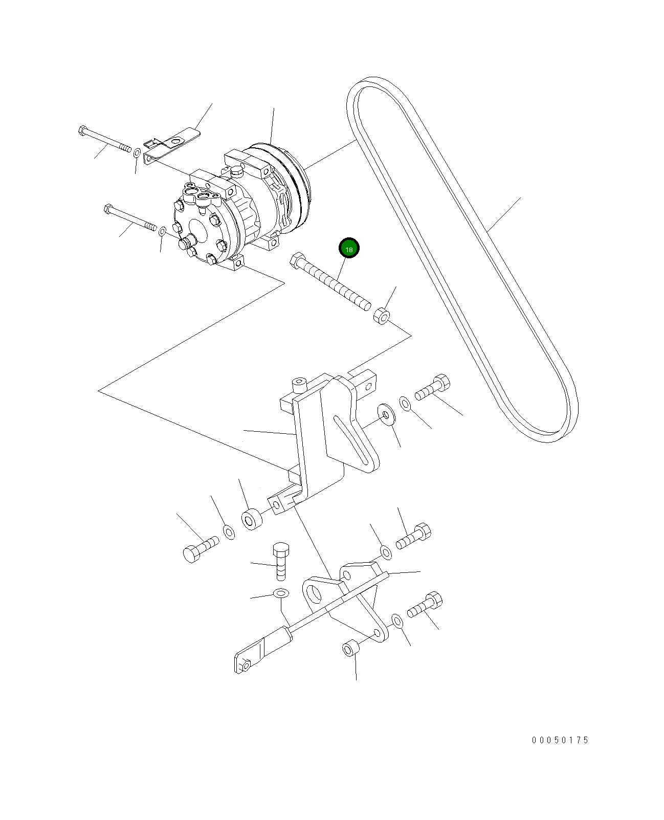 Болт 21J-978-2480  Komatsu