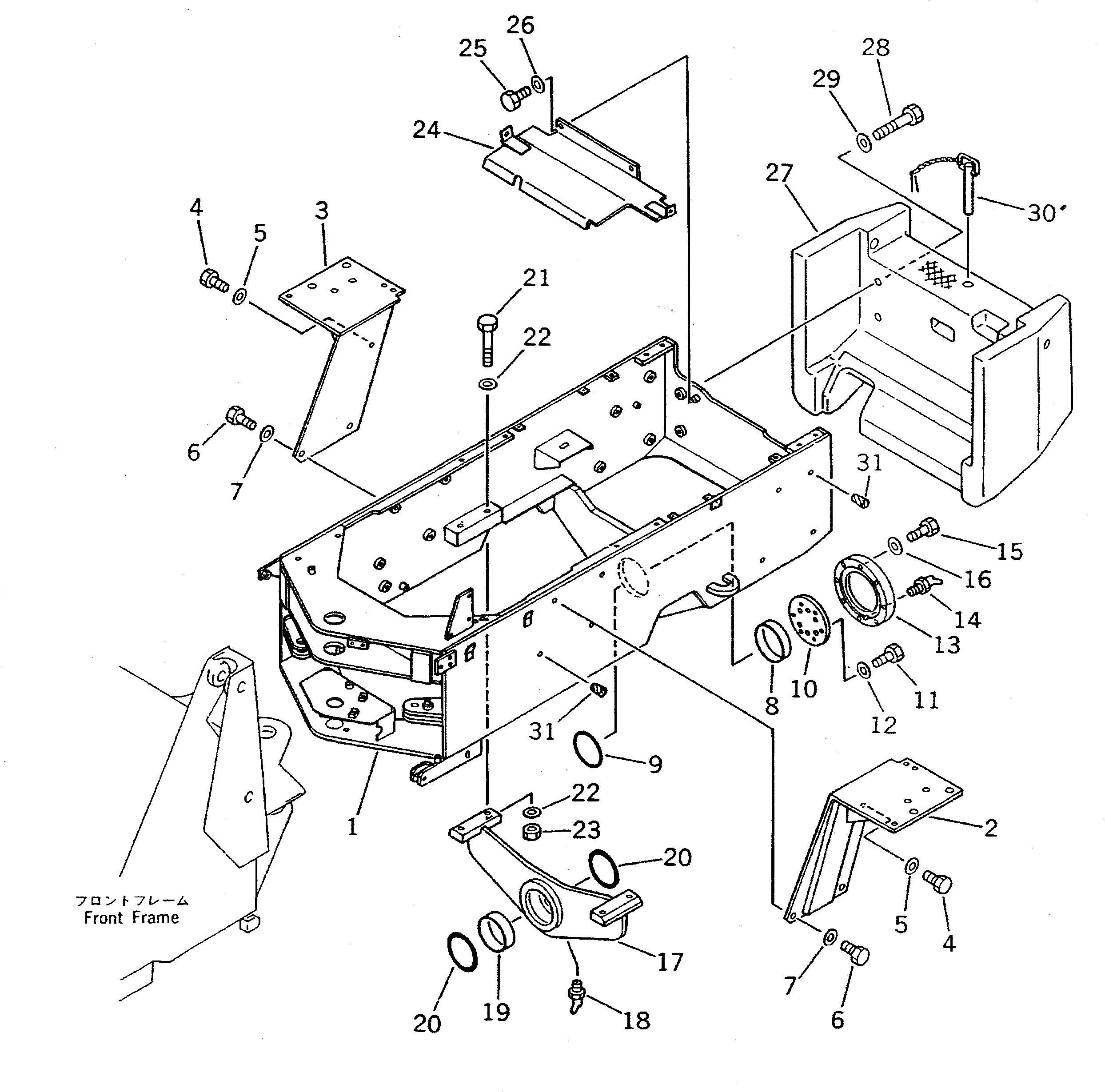 Болт 01011-32435  Komatsu