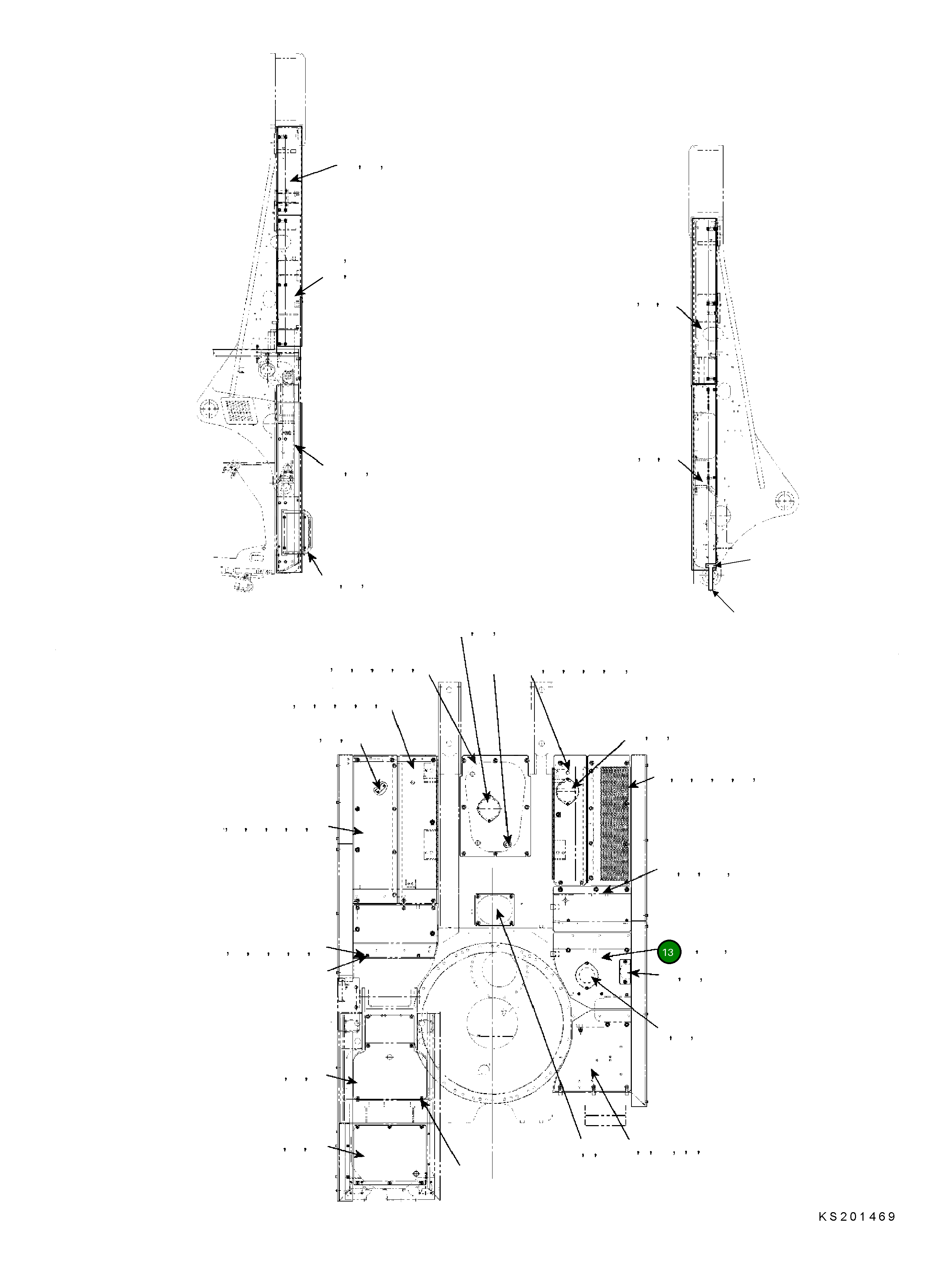 Крышка 208-54-KA341 Komatsu