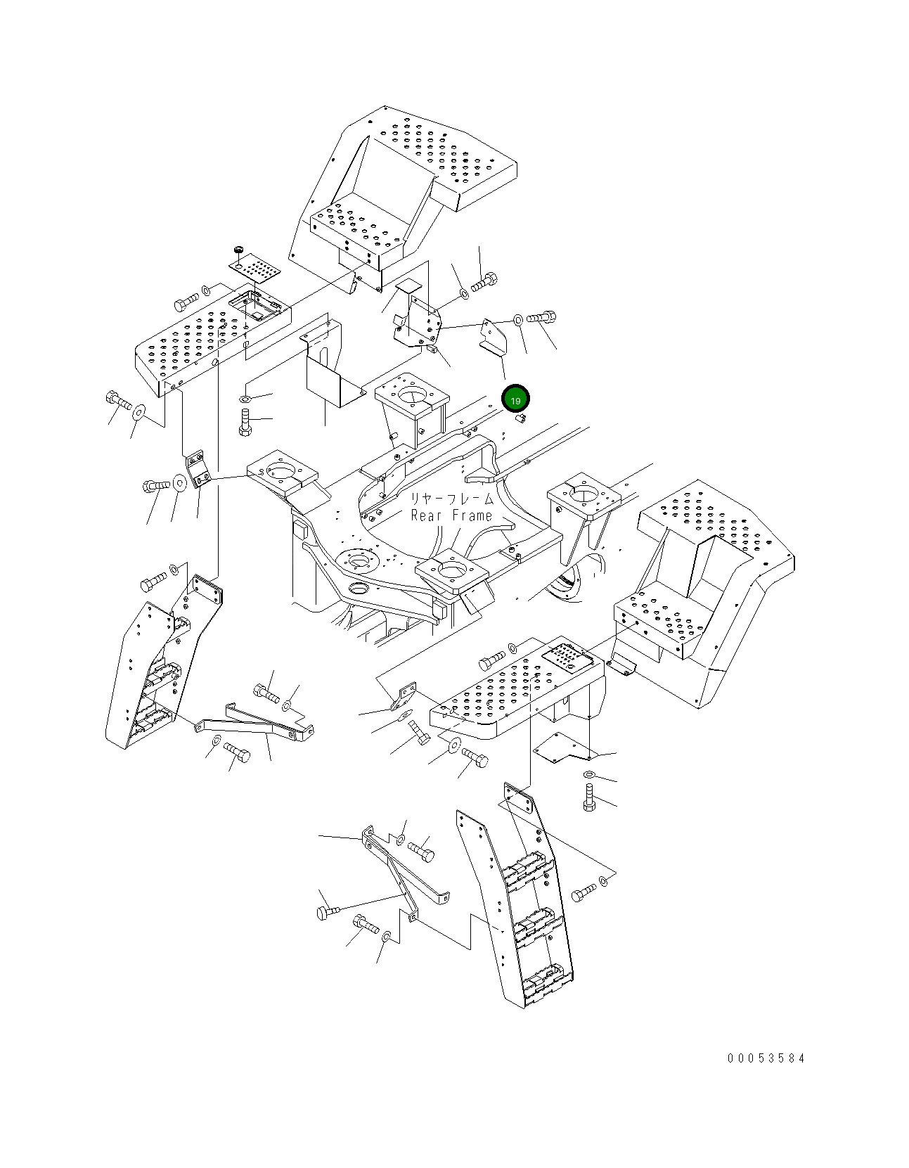 Крышка 424-54-44790  Komatsu