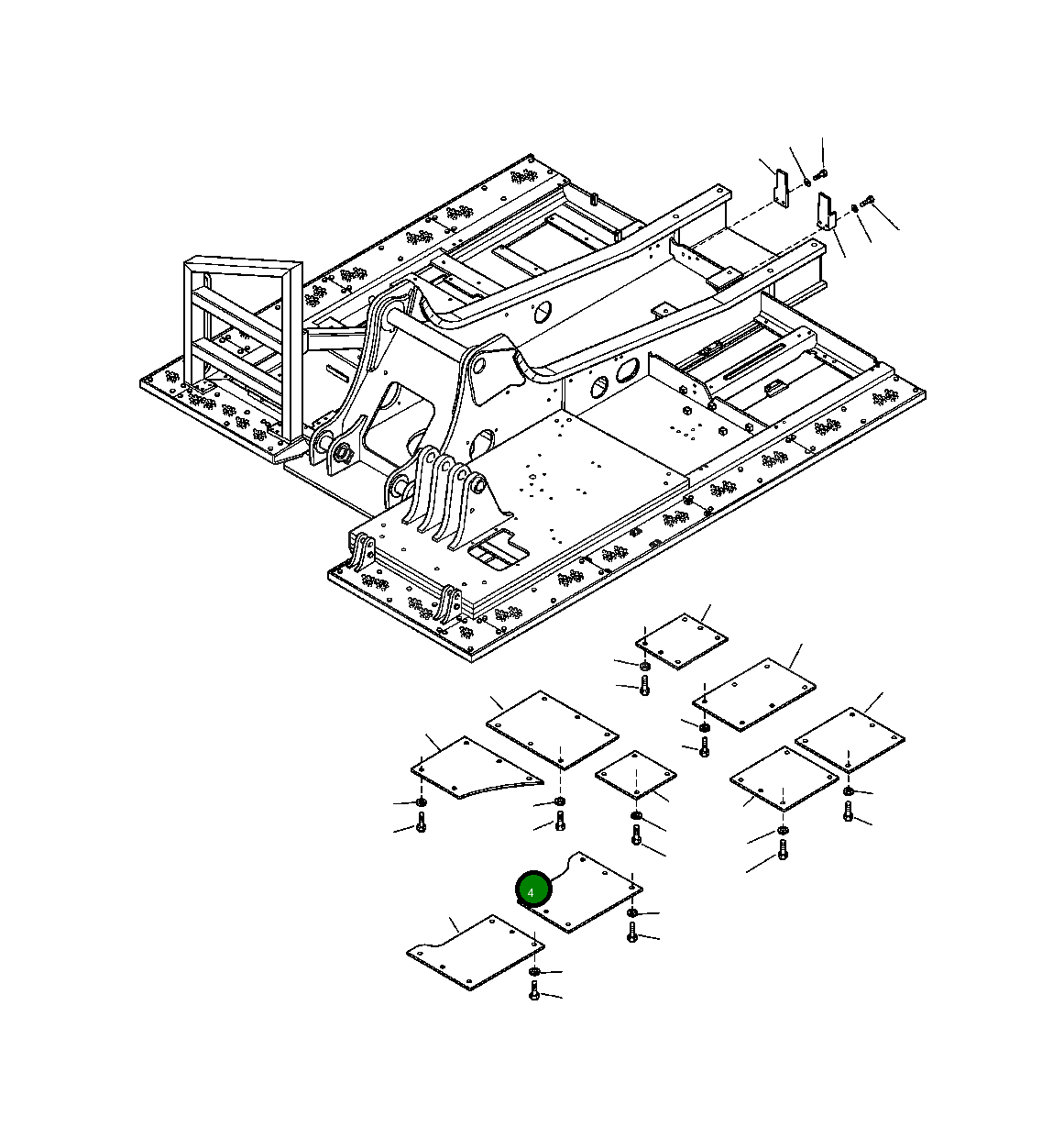 Крышка 206-54-A2220  Komatsu