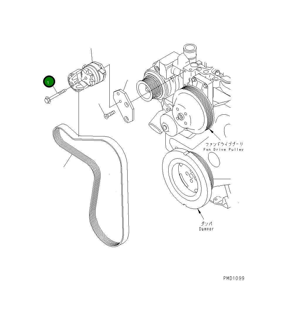 Болт 6732-61-4120 Komatsu