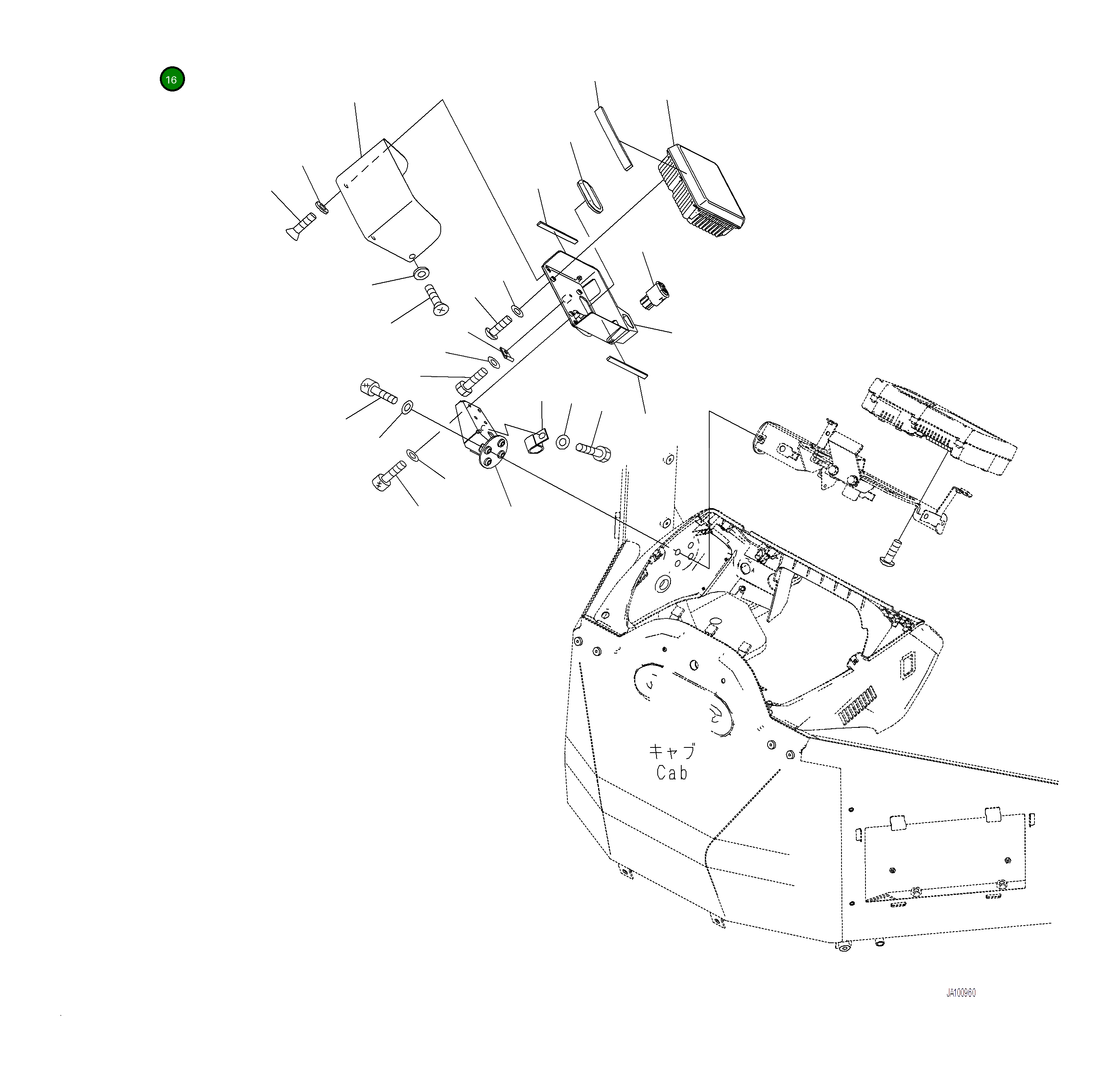 Крышка 423-06-52891 Komatsu