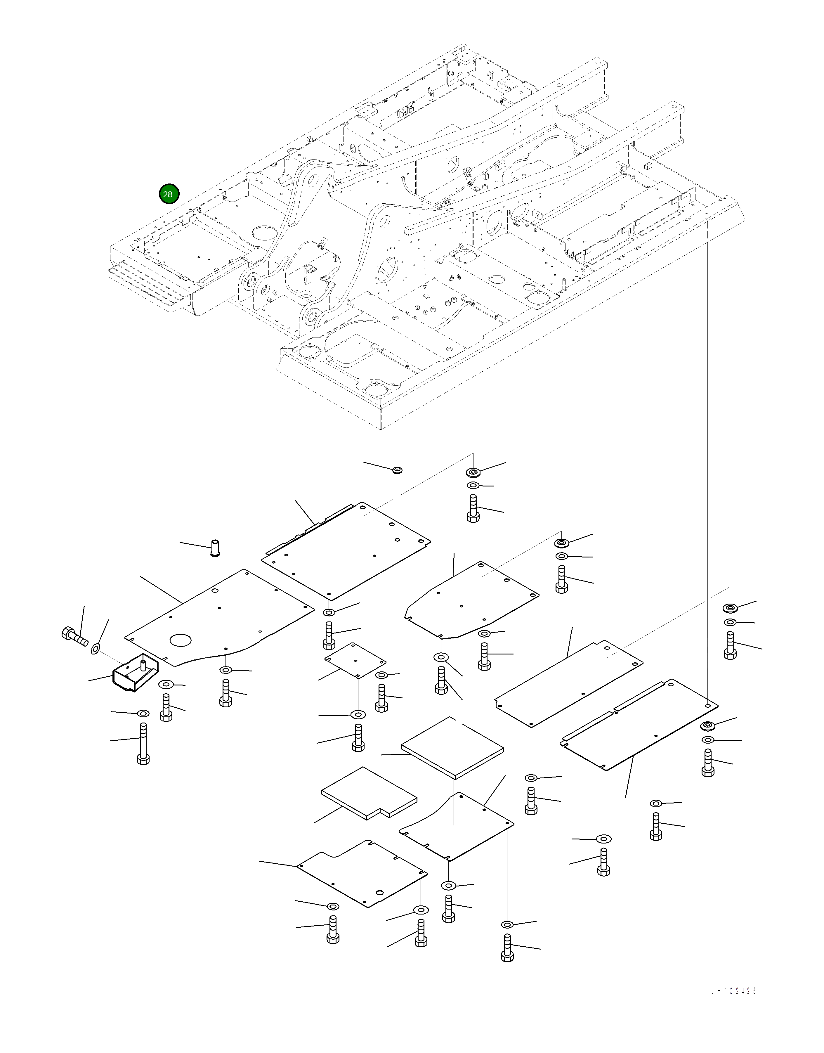 Крышка 2A6-54-15360 Komatsu