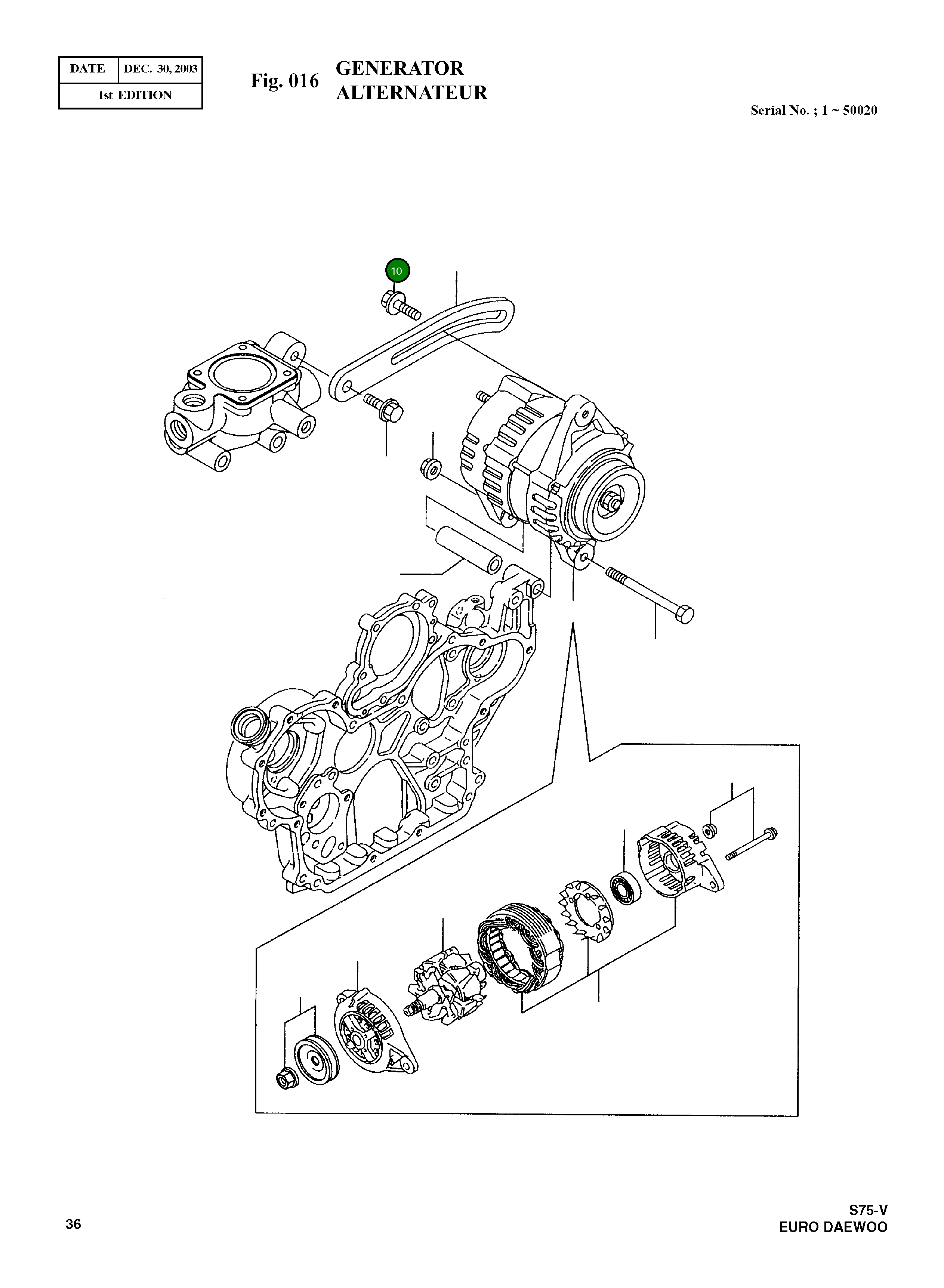 Болт 119810-77340 Komatsu