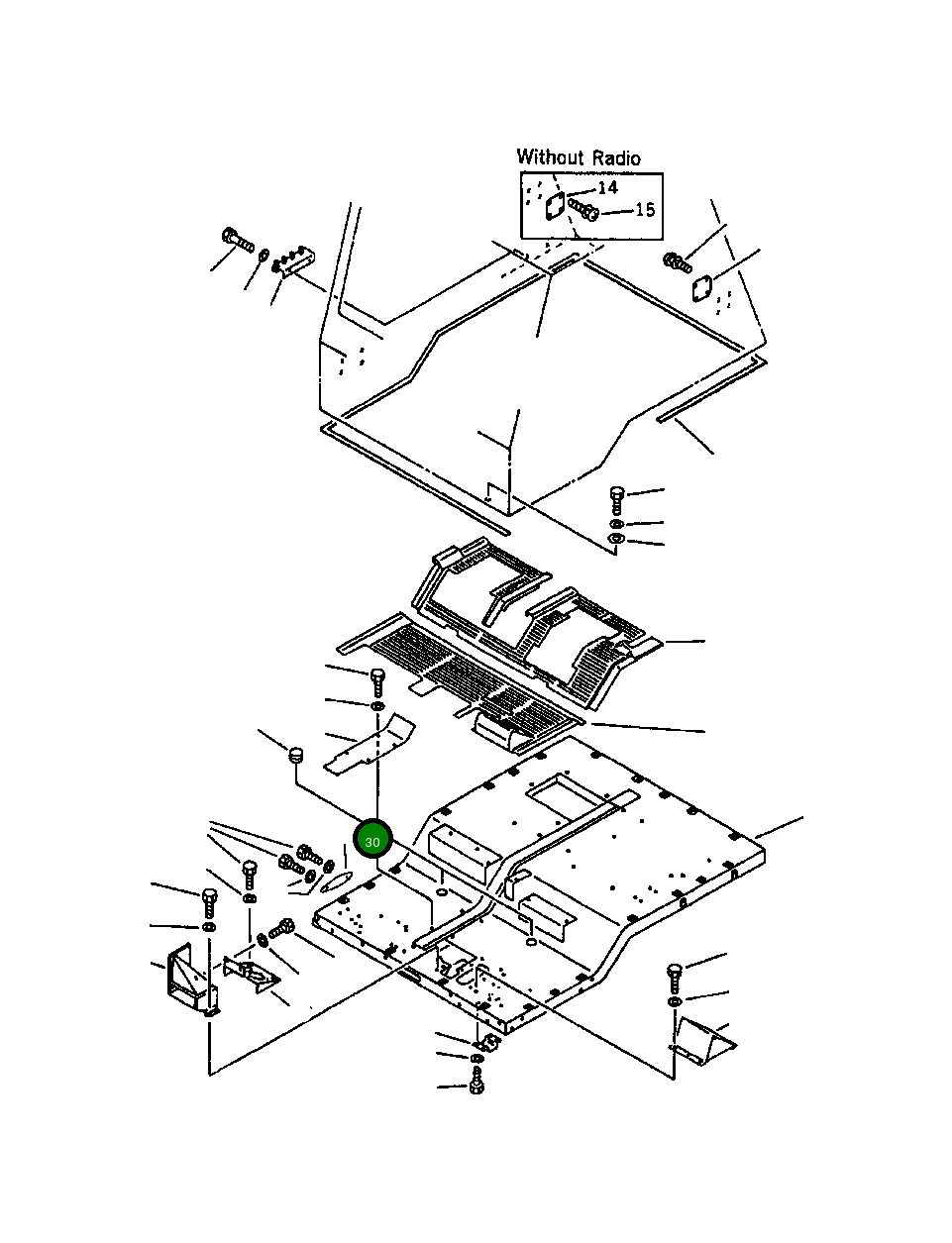Крышка 561-43-61460  Komatsu