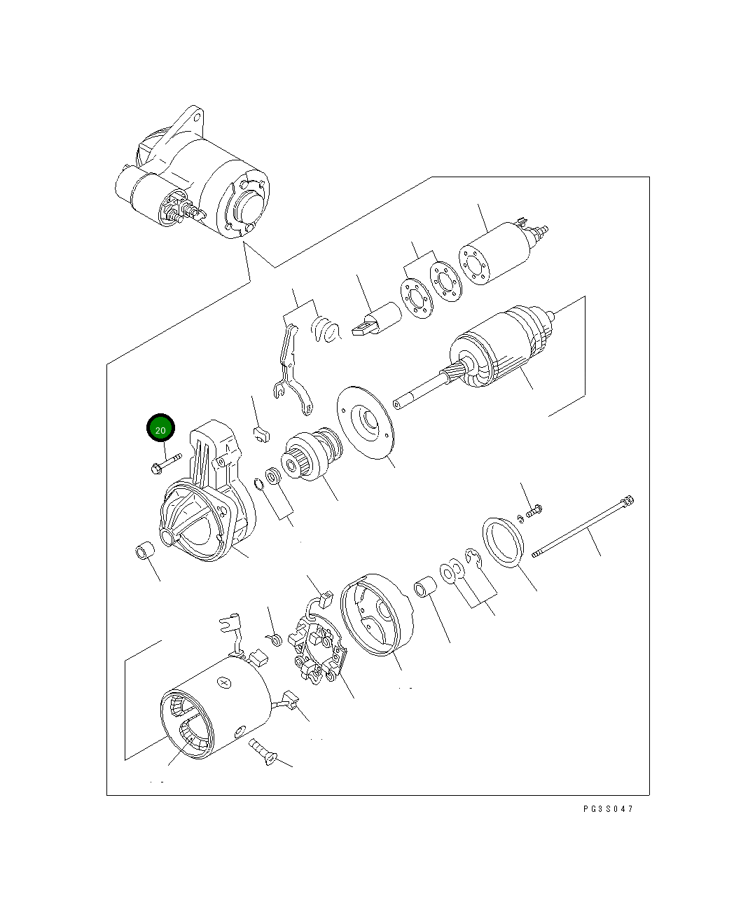 Болт YMX-21145867  Komatsu
