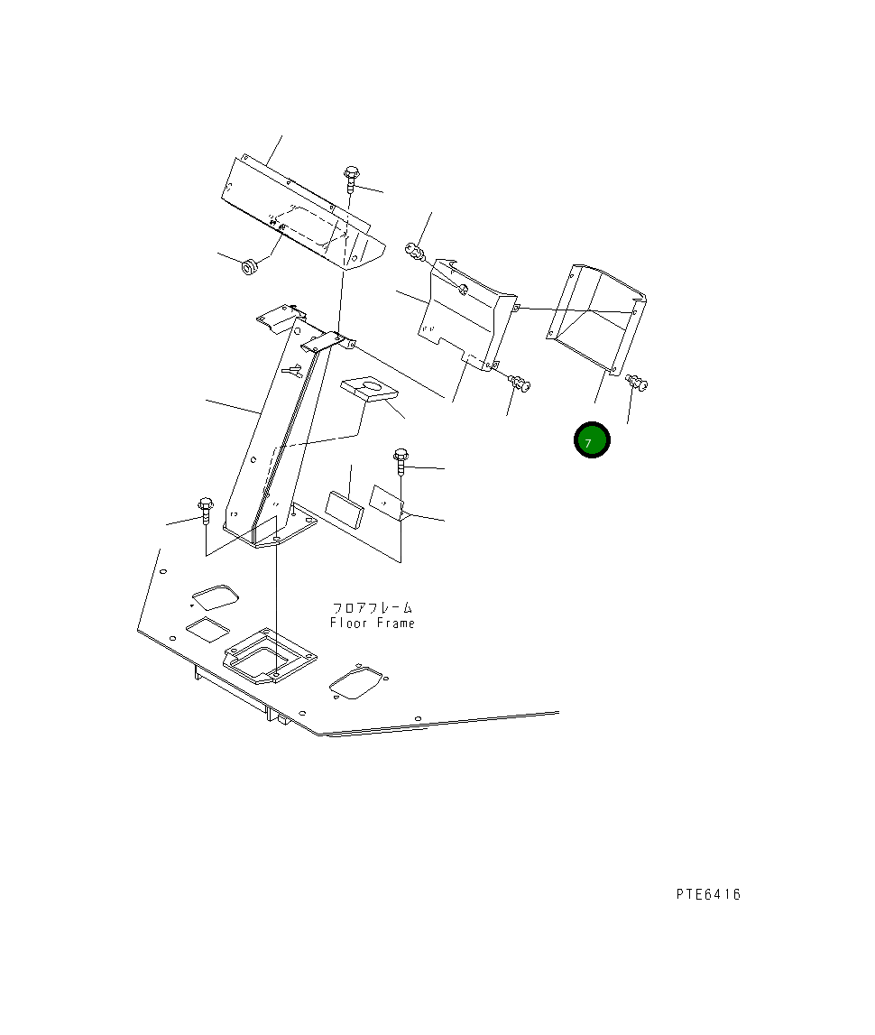 Крышка 419-54-22180 Komatsu