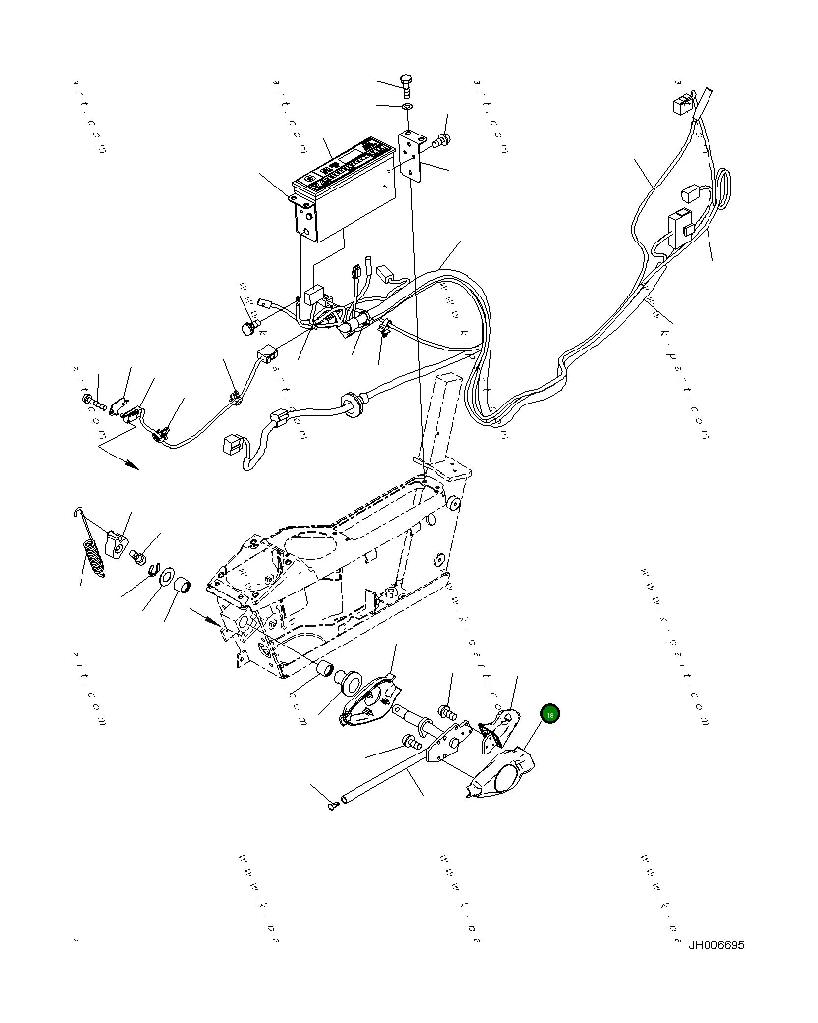 Крышка 2A5-43-11650 Komatsu
