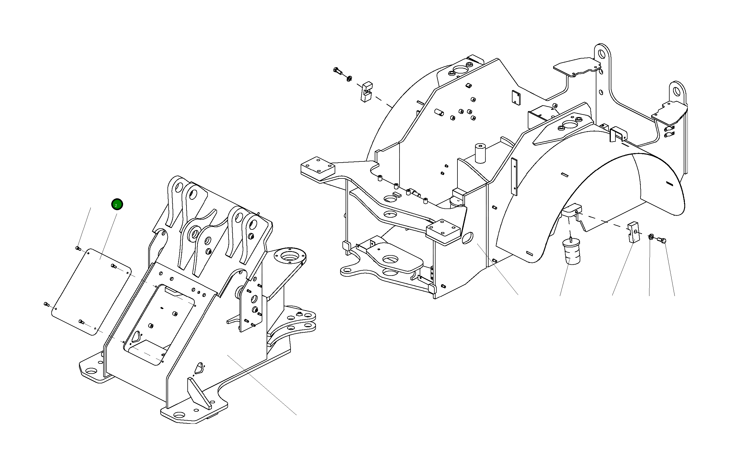 Крышка 42U-46-21C50  Komatsu