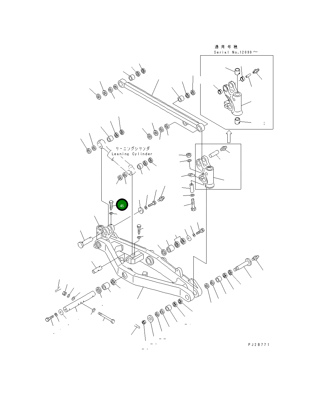 Болт 235-27-11661 Komatsu