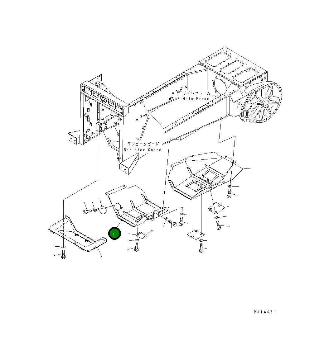 Крышка 156-54-25160 Komatsu
