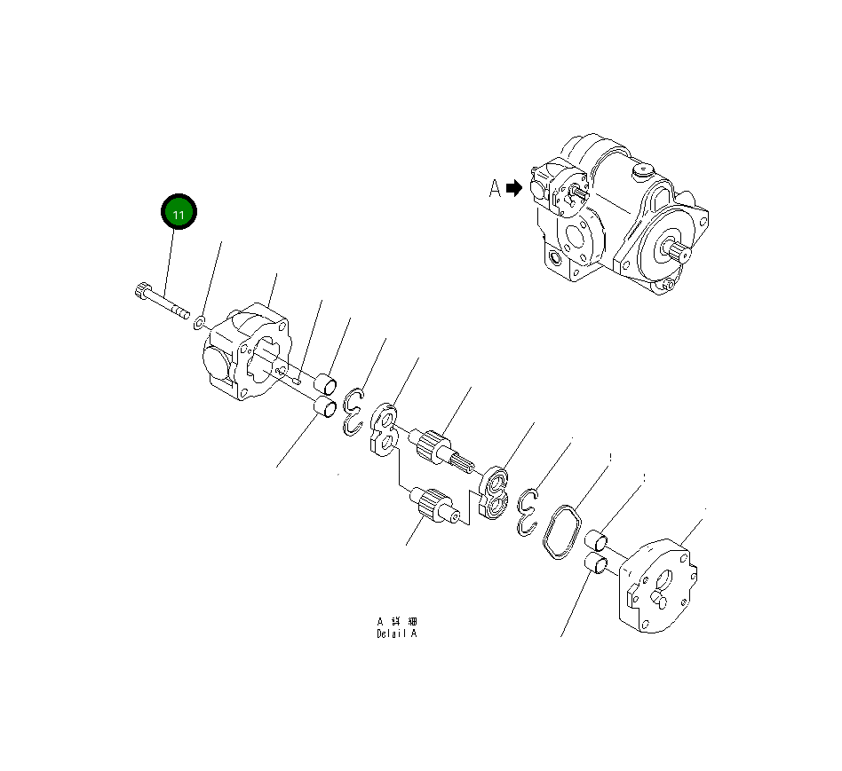 Болт 705-48-80750 Komatsu