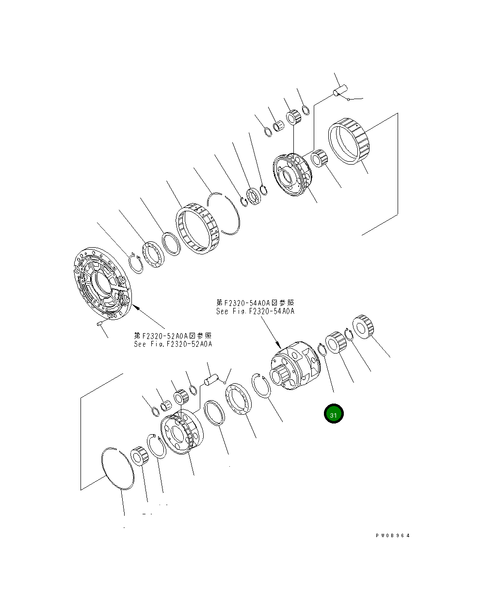Кольцо 04064-04819 Komatsu