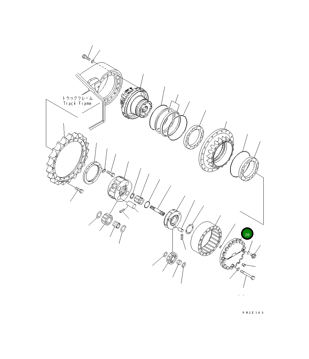 Крышка 20Y-27-31230  Komatsu