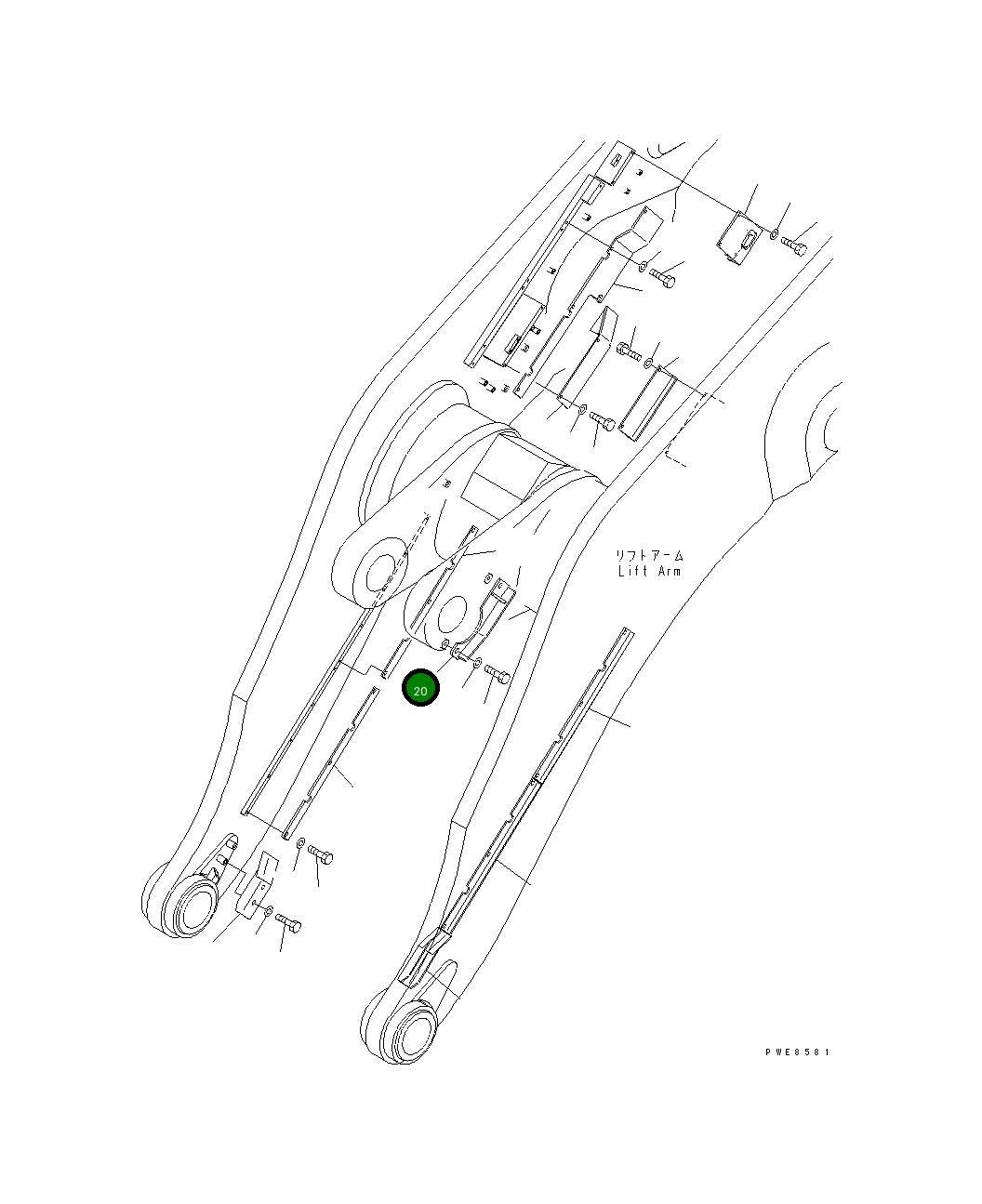 Крышка 427-S95-1520 Komatsu