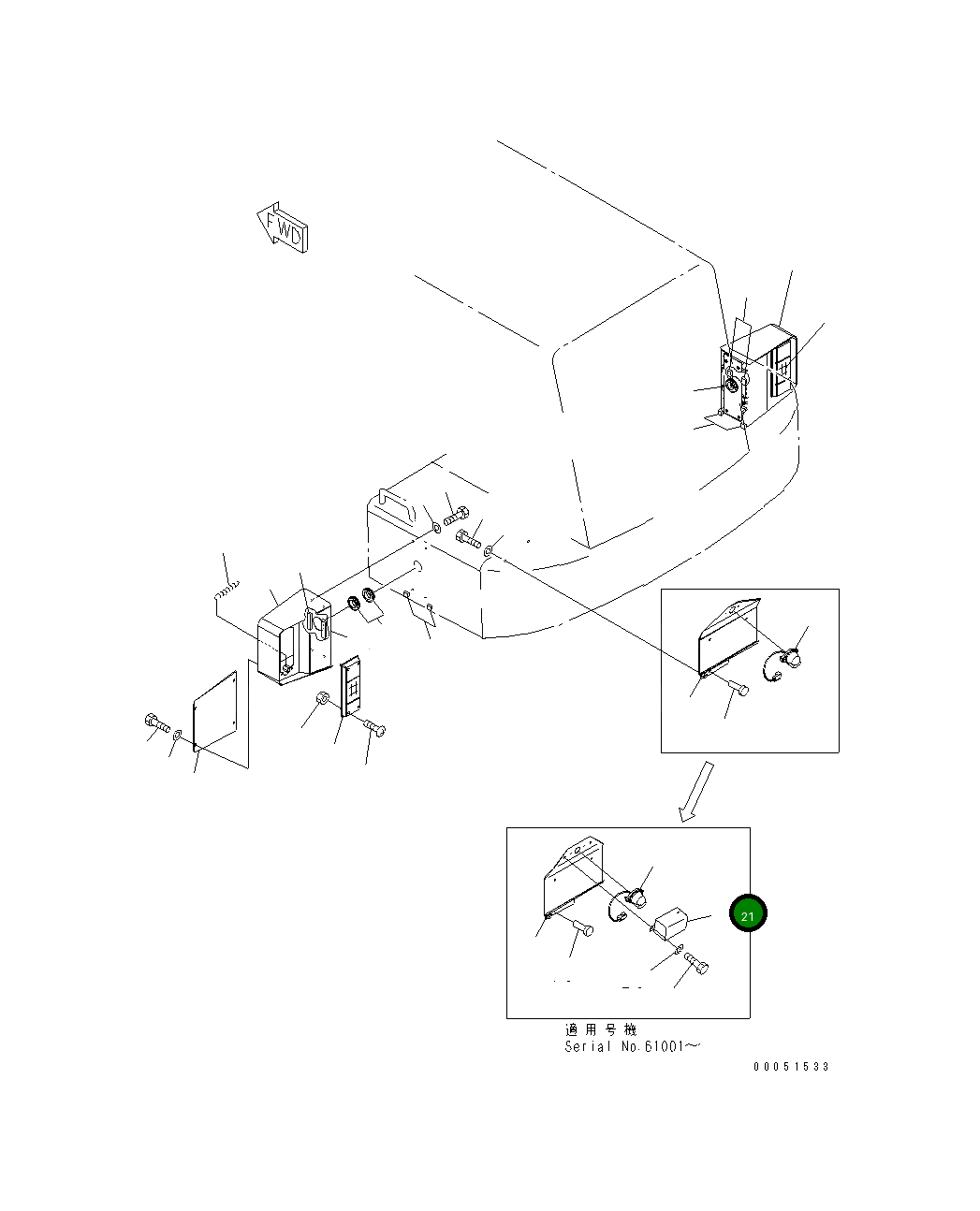 Крышка 423-06-34430 Komatsu