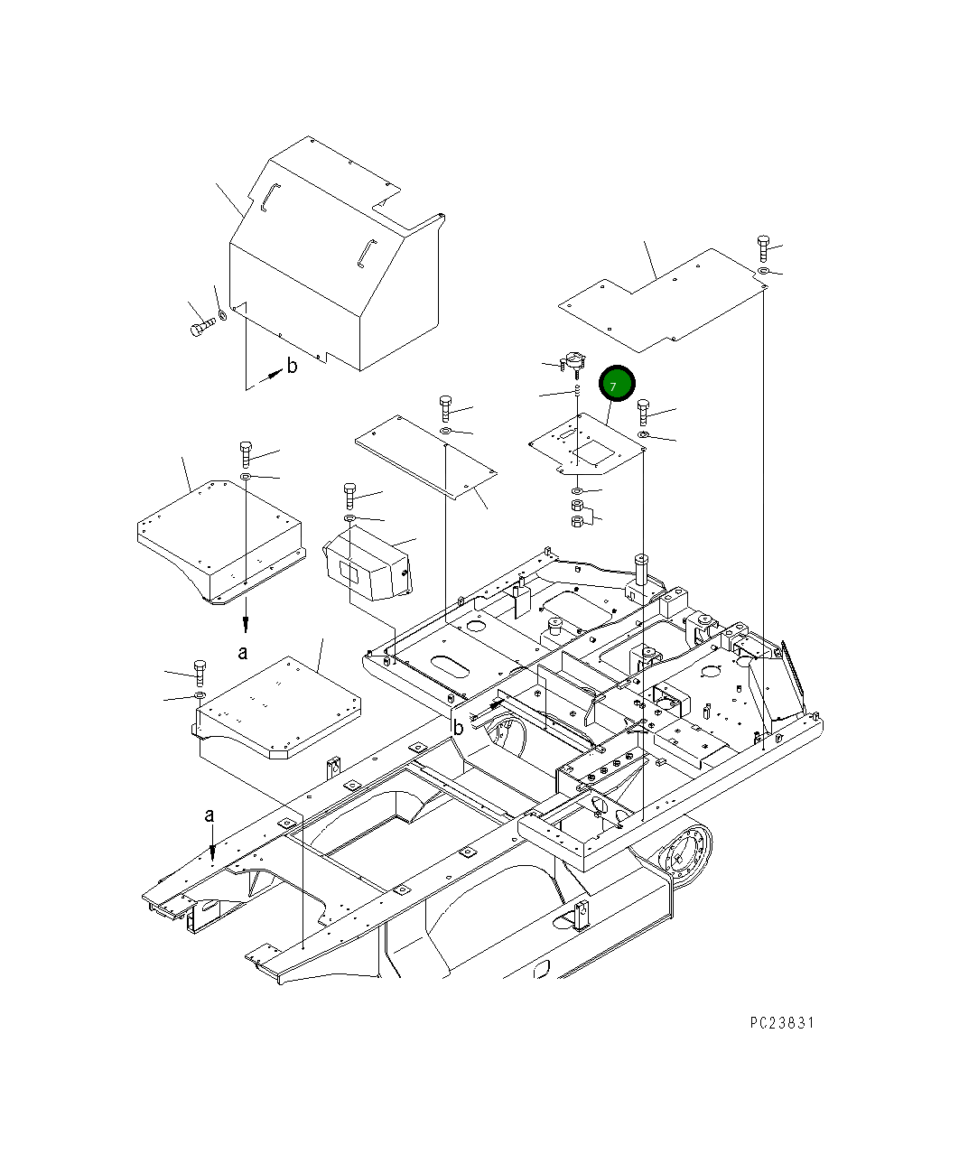 Крышка 8206-54-3231 Komatsu
