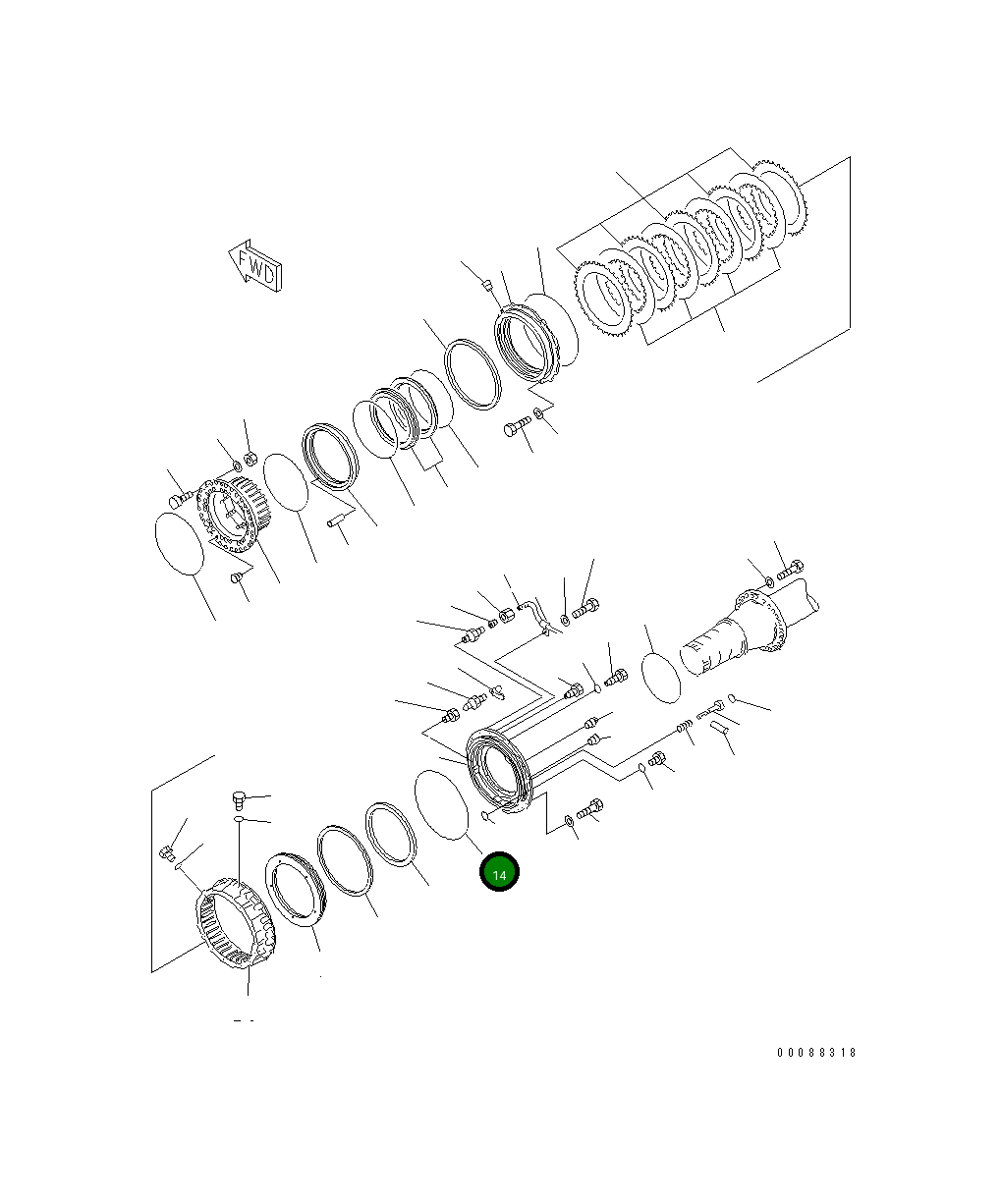 Кольцо уплотнительное (O-Ring) 428-33-11910  Komatsu
