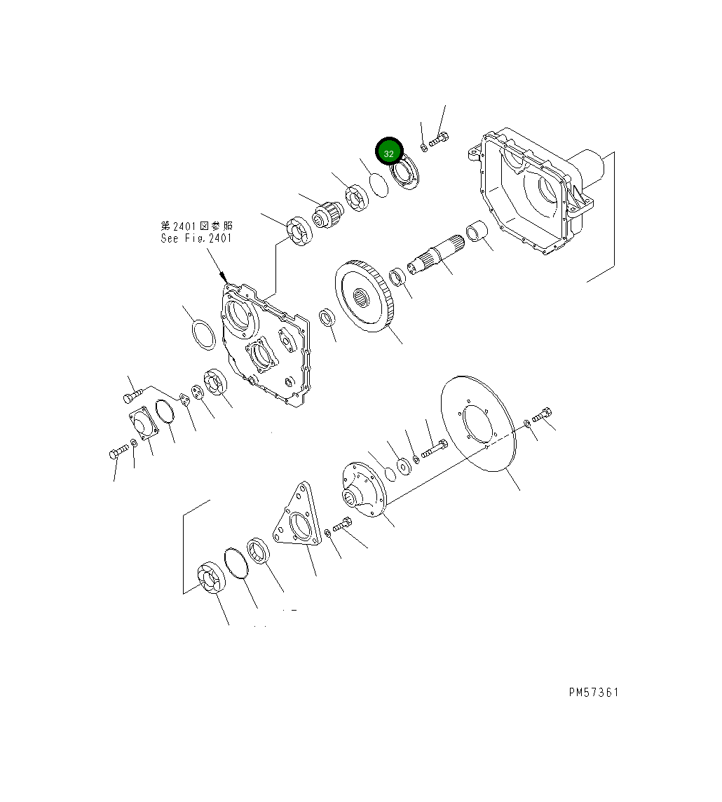 Крышка 273-14-61210  Komatsu