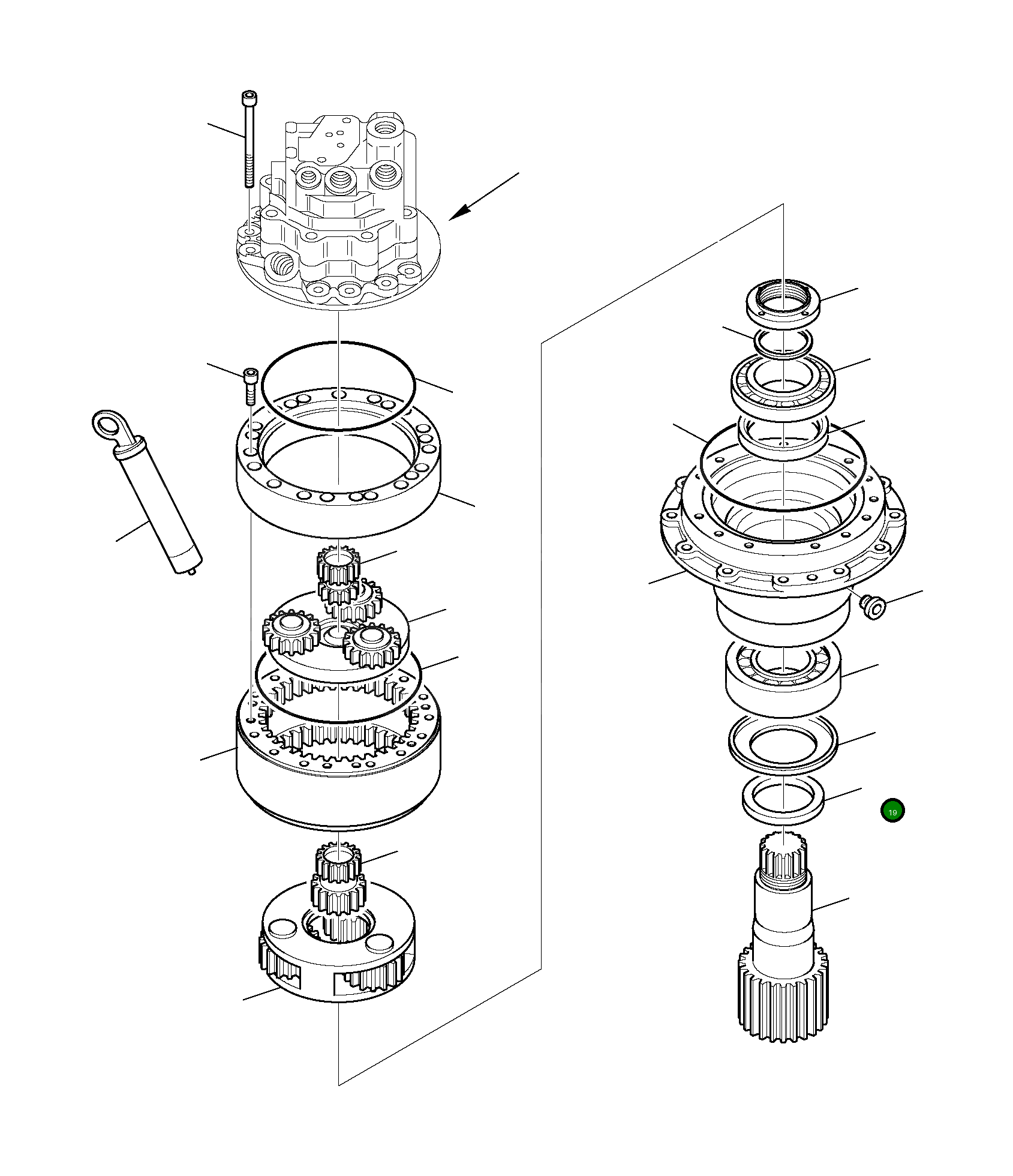 Кольцо 226-60-16130  Komatsu