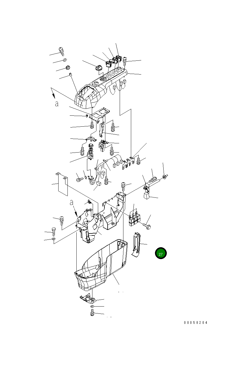 Крышка 22U-43-23210 Komatsu
