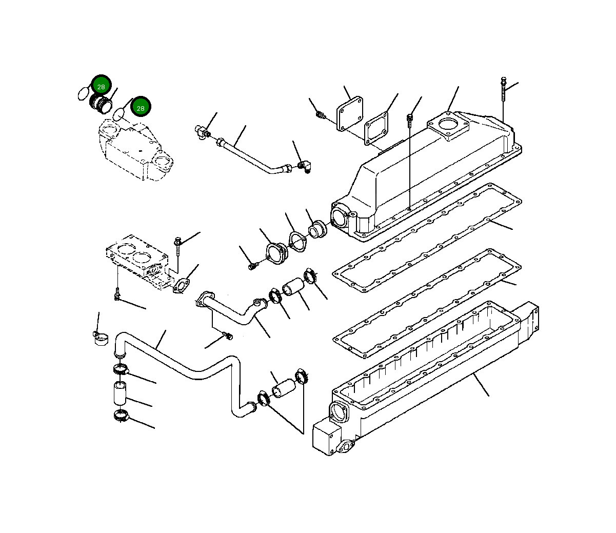 Кольцо уплотнительное (O-Ring) 1239 565 H1  Komatsu