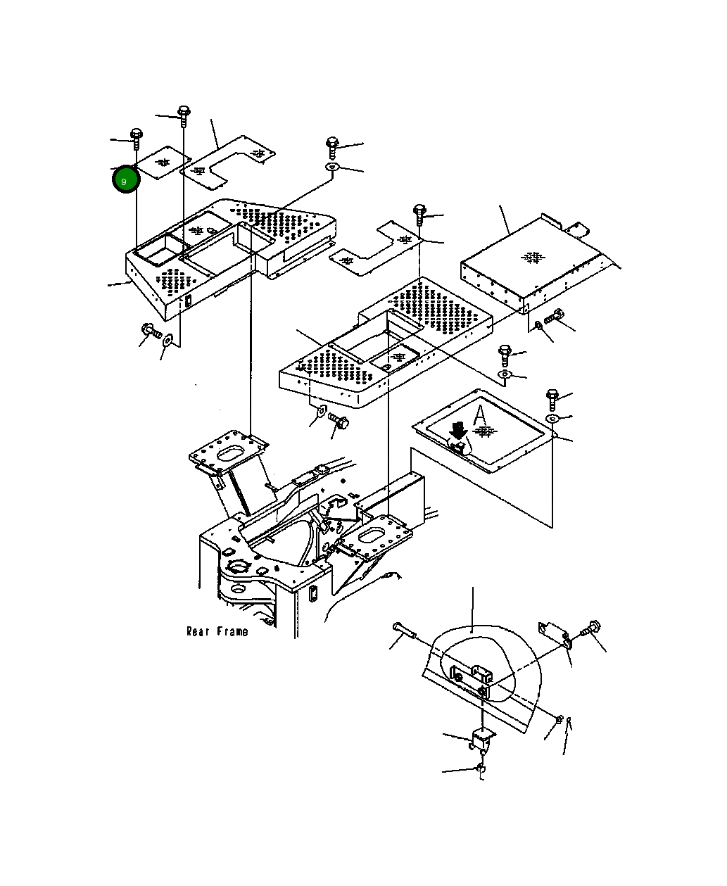 Крышка 428-54-24171 Komatsu