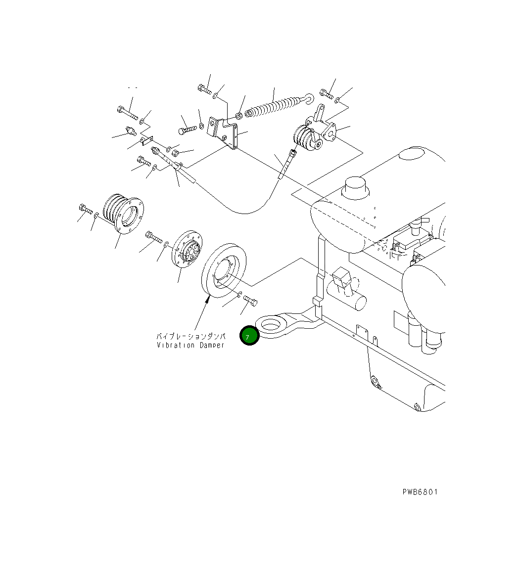 Болт 02030-70830 Komatsu