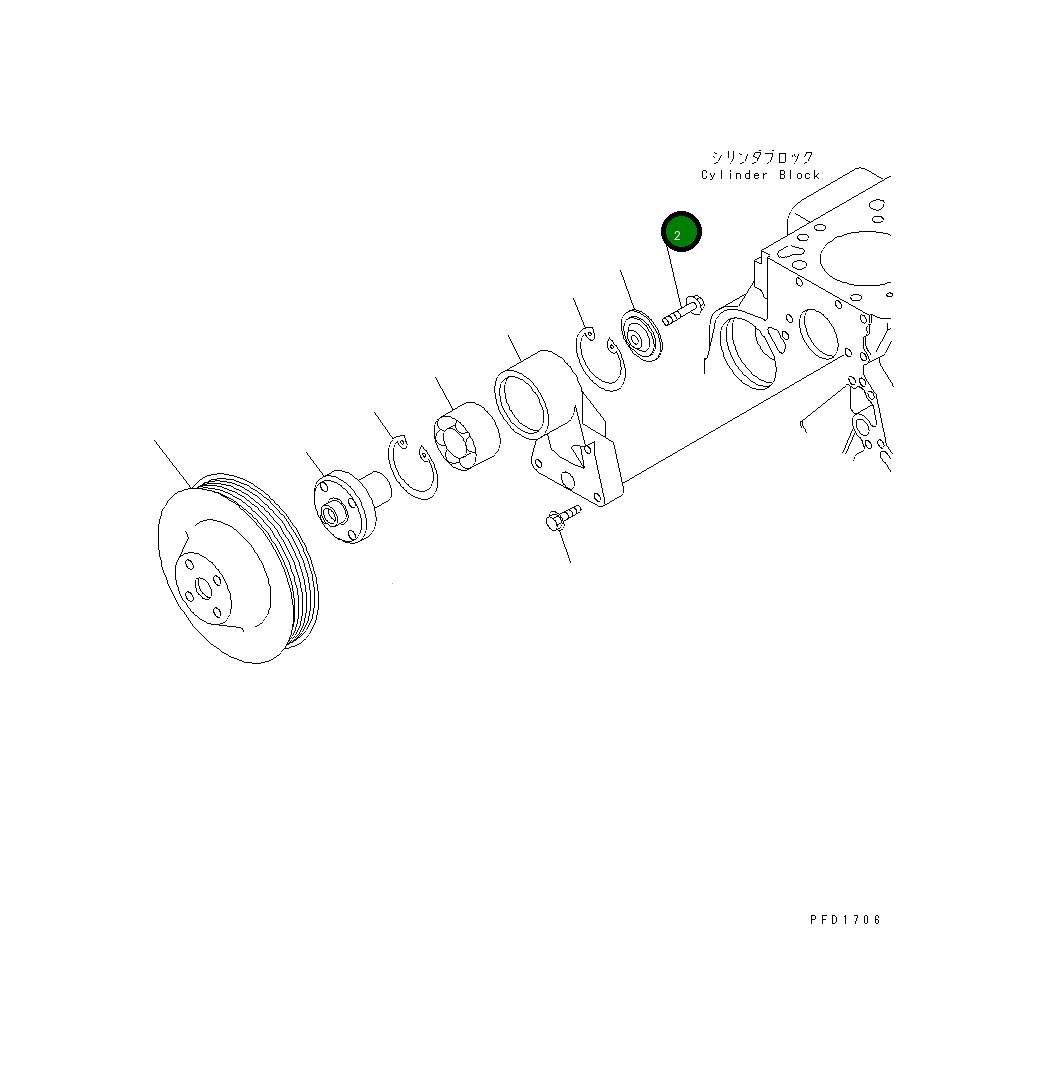 Болт 6732-61-3440 Komatsu