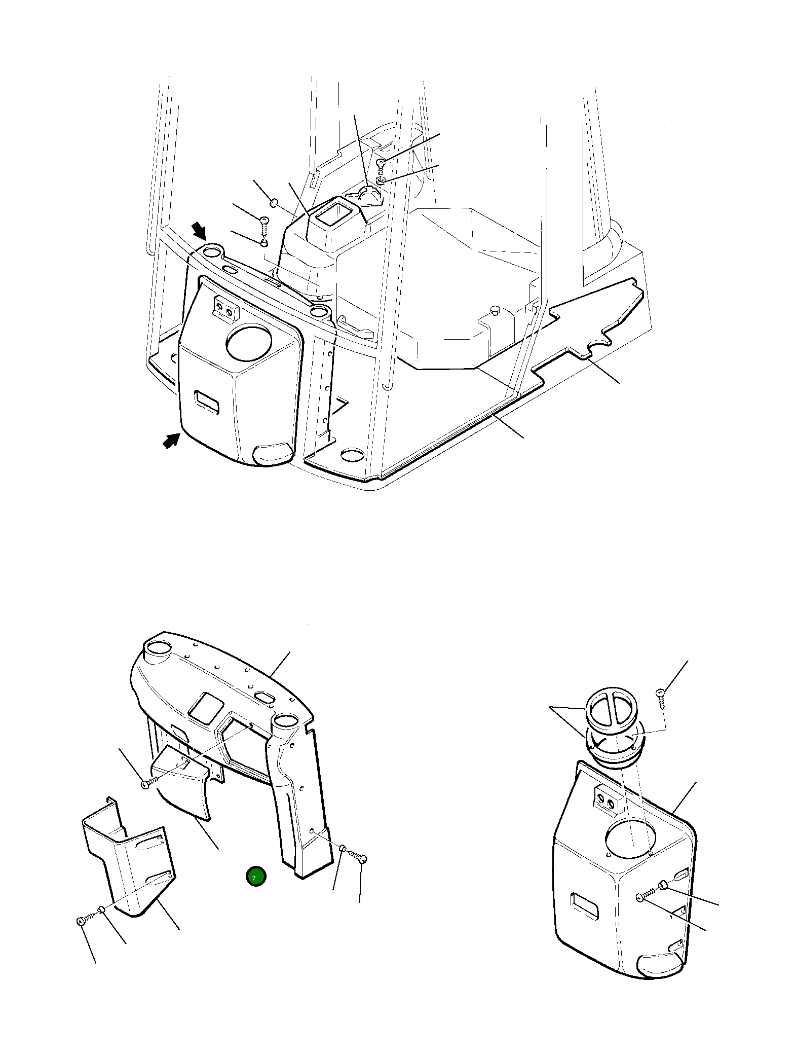 Крышка 366505684 Komatsu
