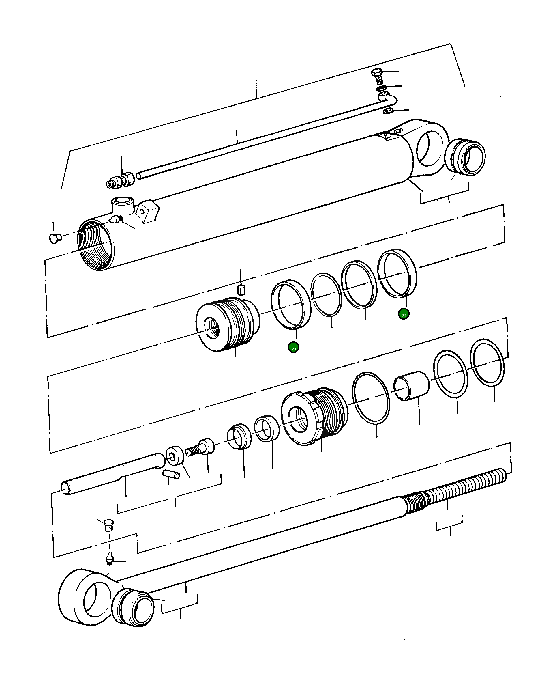 Кольцо 1033685M1 Komatsu