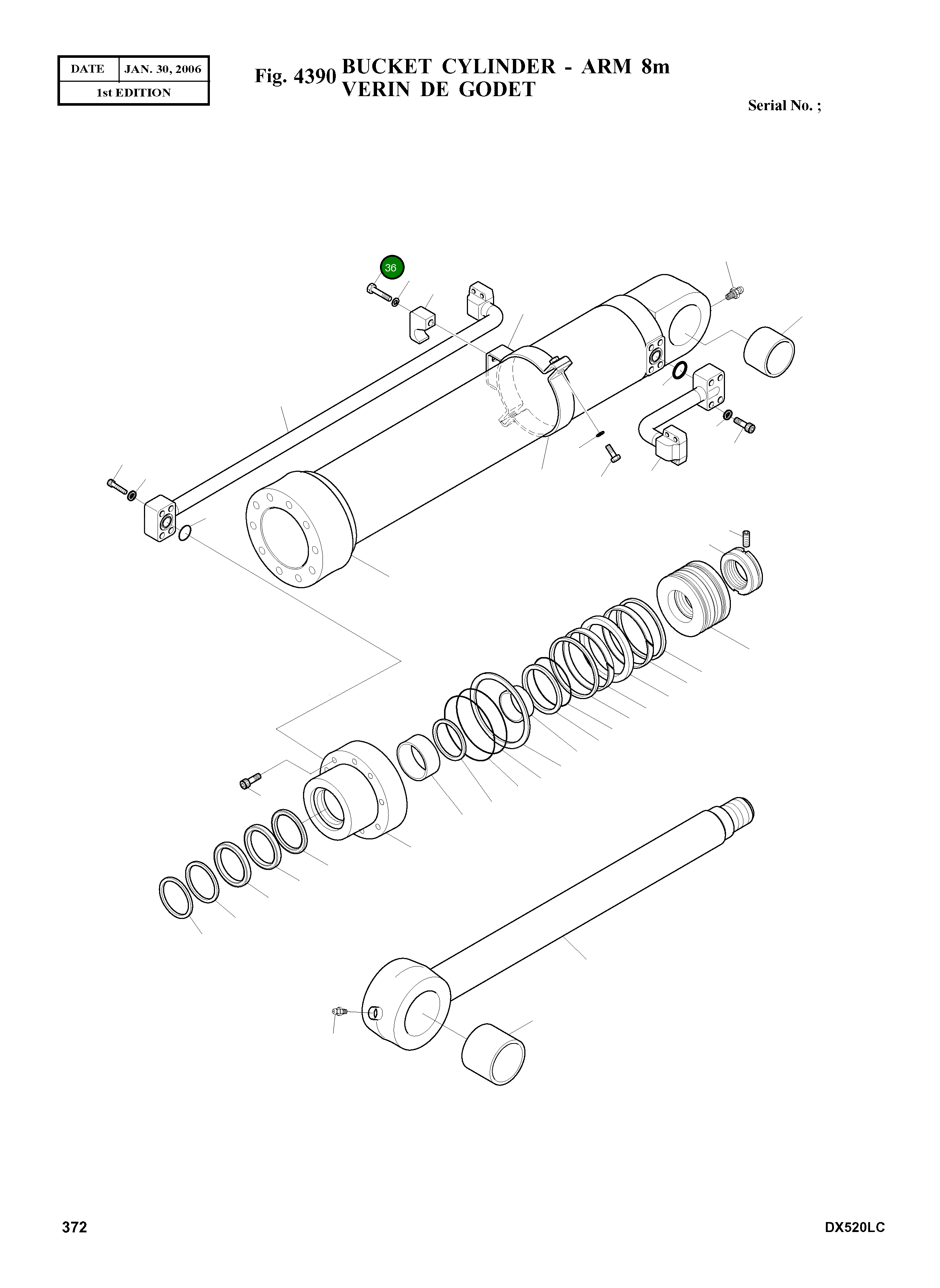 Болт S2221873 Komatsu