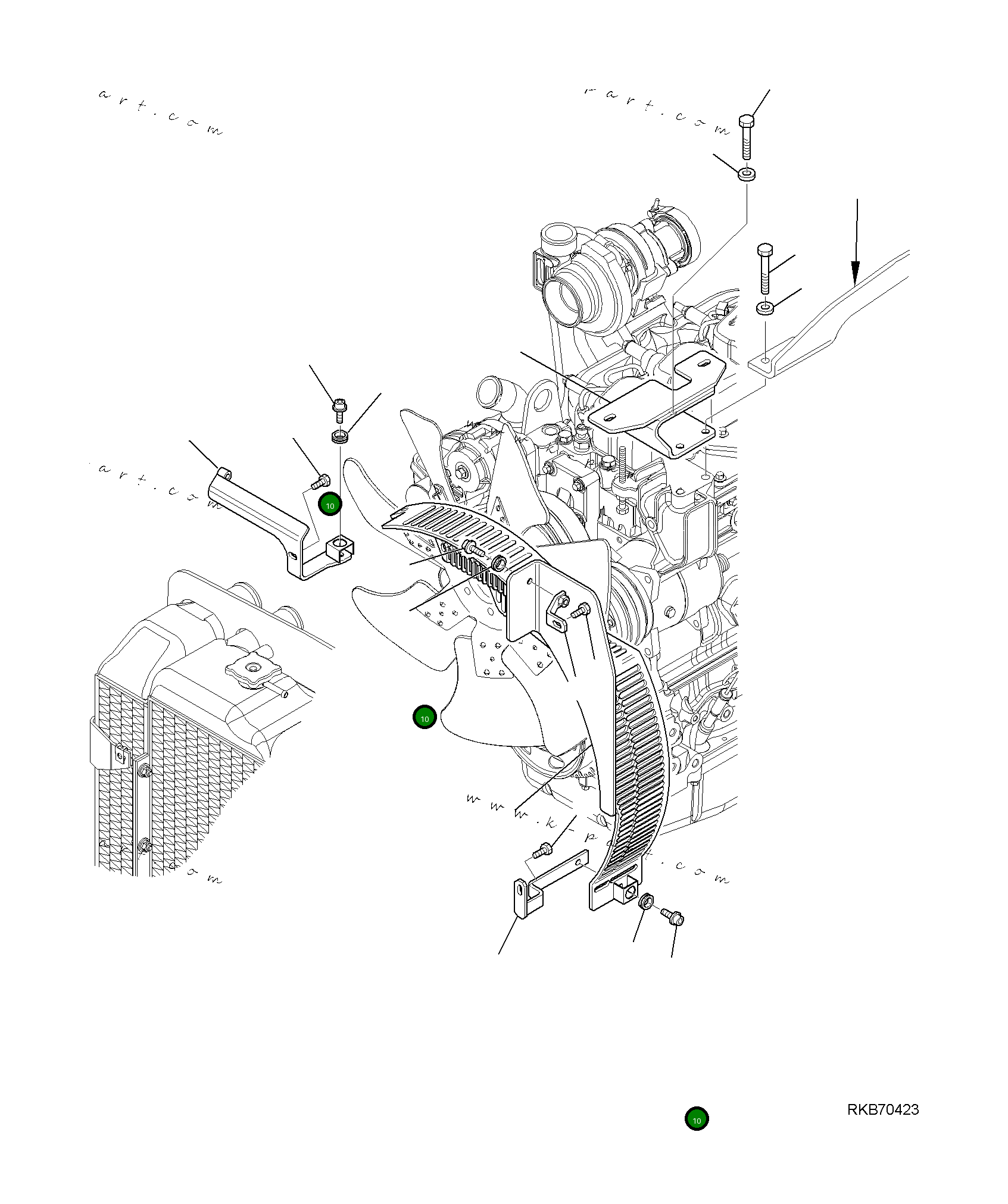 Болт 01026-A0820 Komatsu