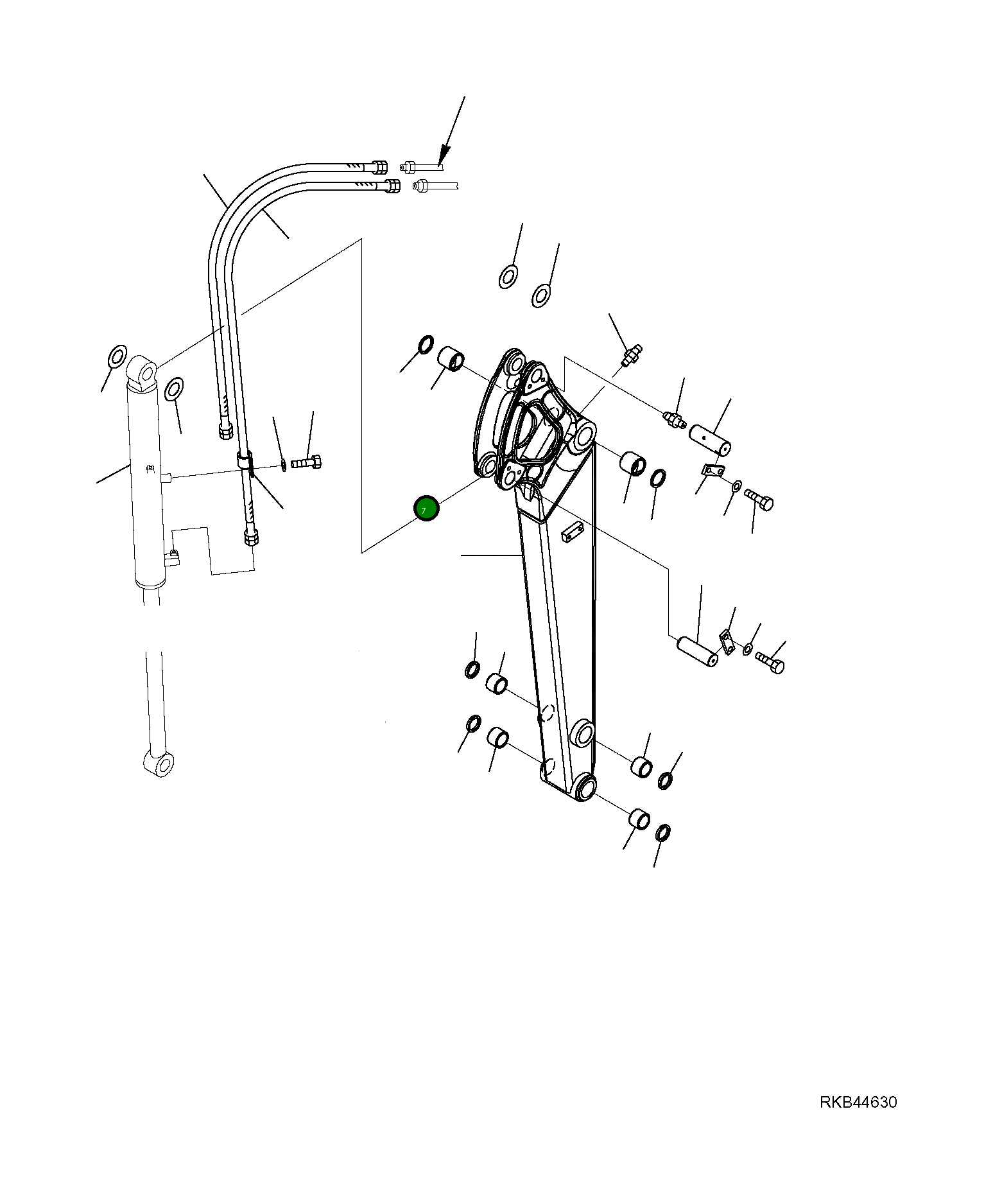 Кольцо уплотнительное (O-Ring) 22L-62-R8110 Komatsu