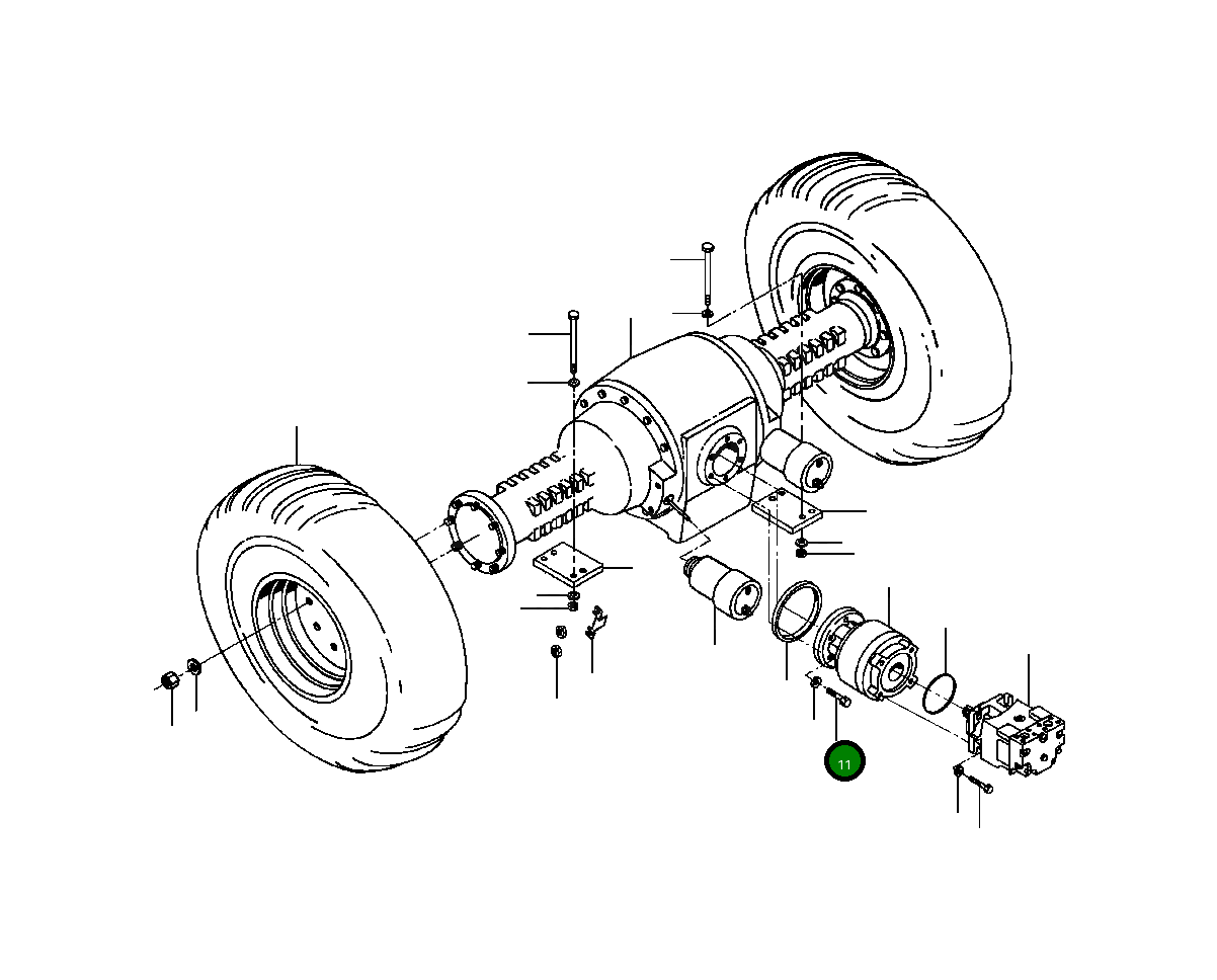 Болт 25 316 R1 Komatsu