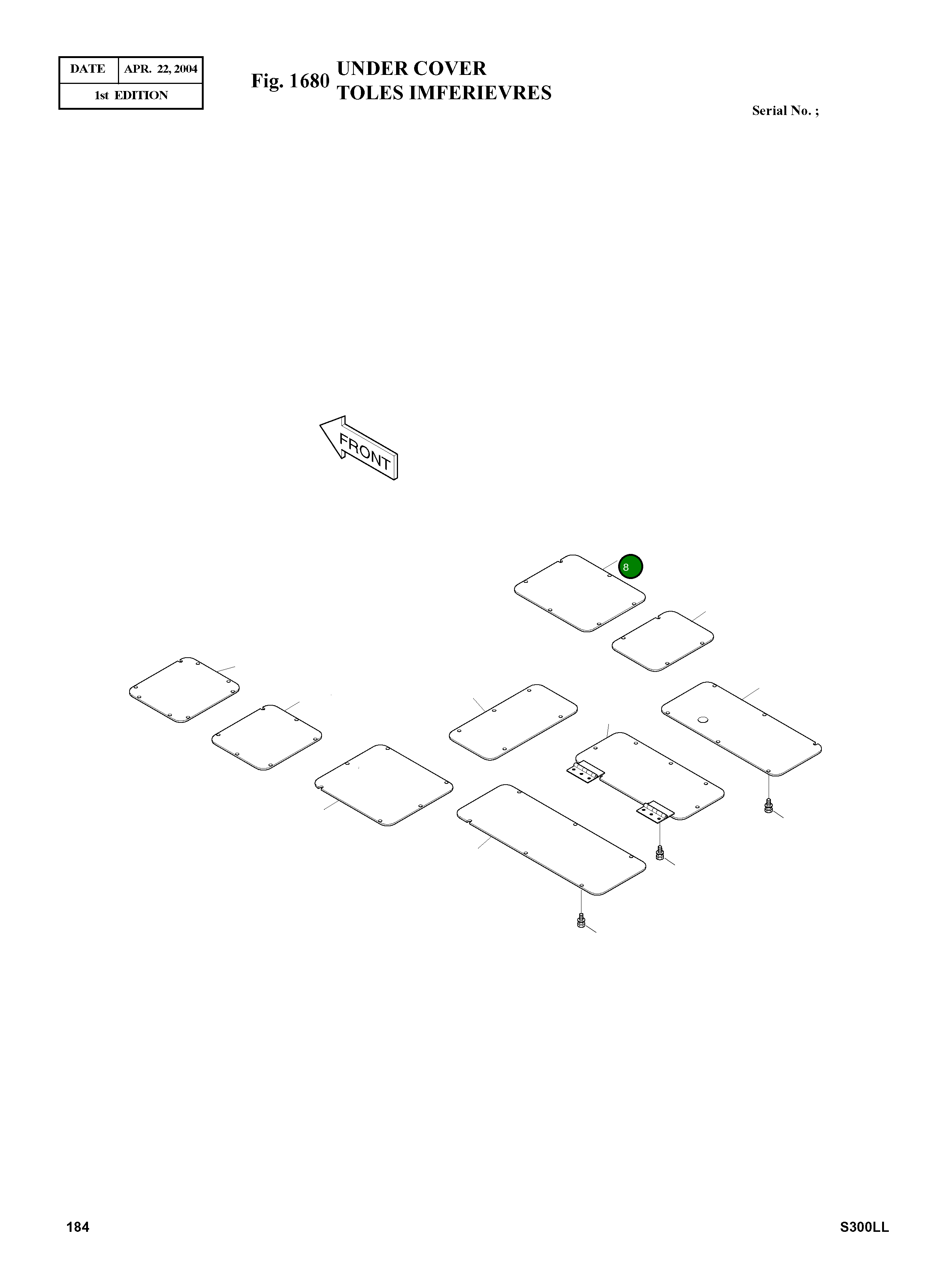 Крышка 2627-1253A  Komatsu