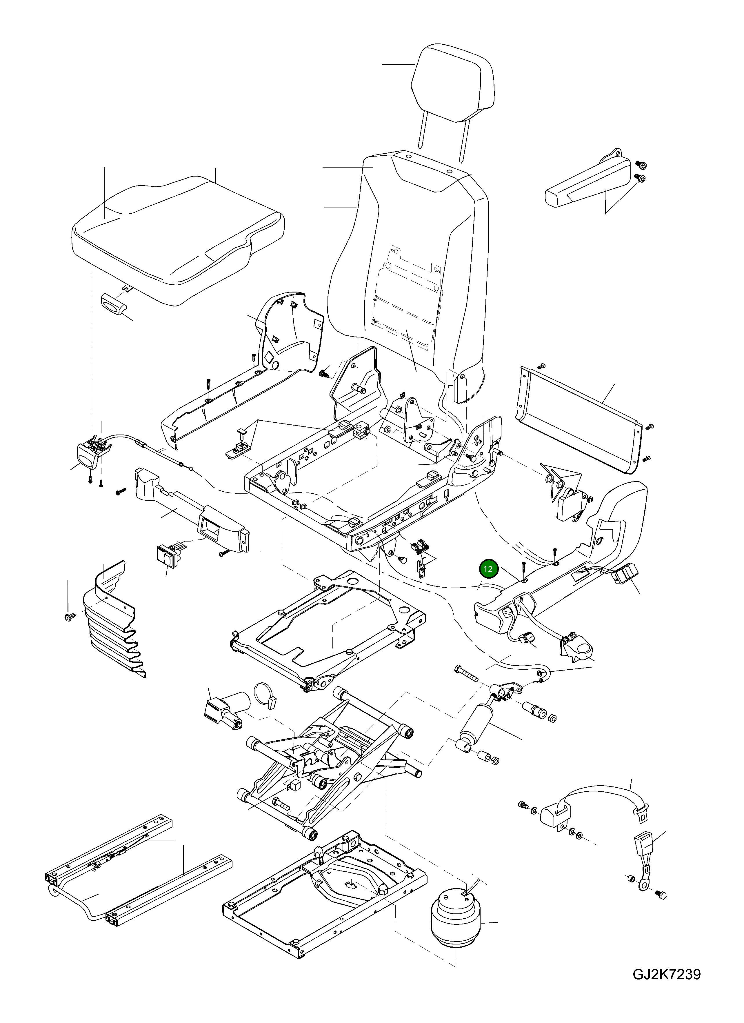 Крышка 421-57-H0R39  Komatsu
