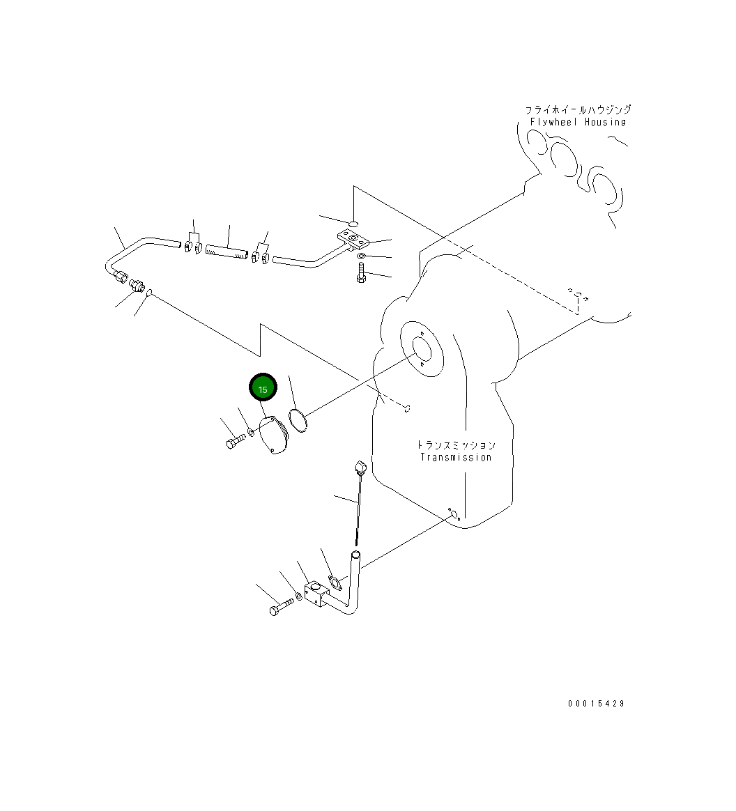 Крышка 23F-16-21290 Komatsu