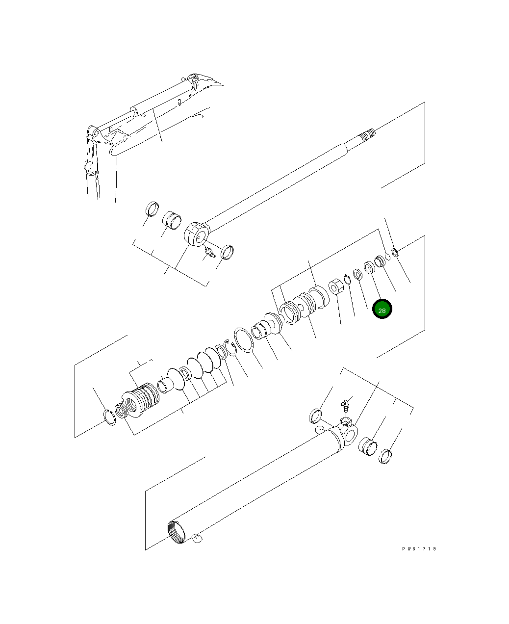 Кольцо YM172423-72510 Komatsu