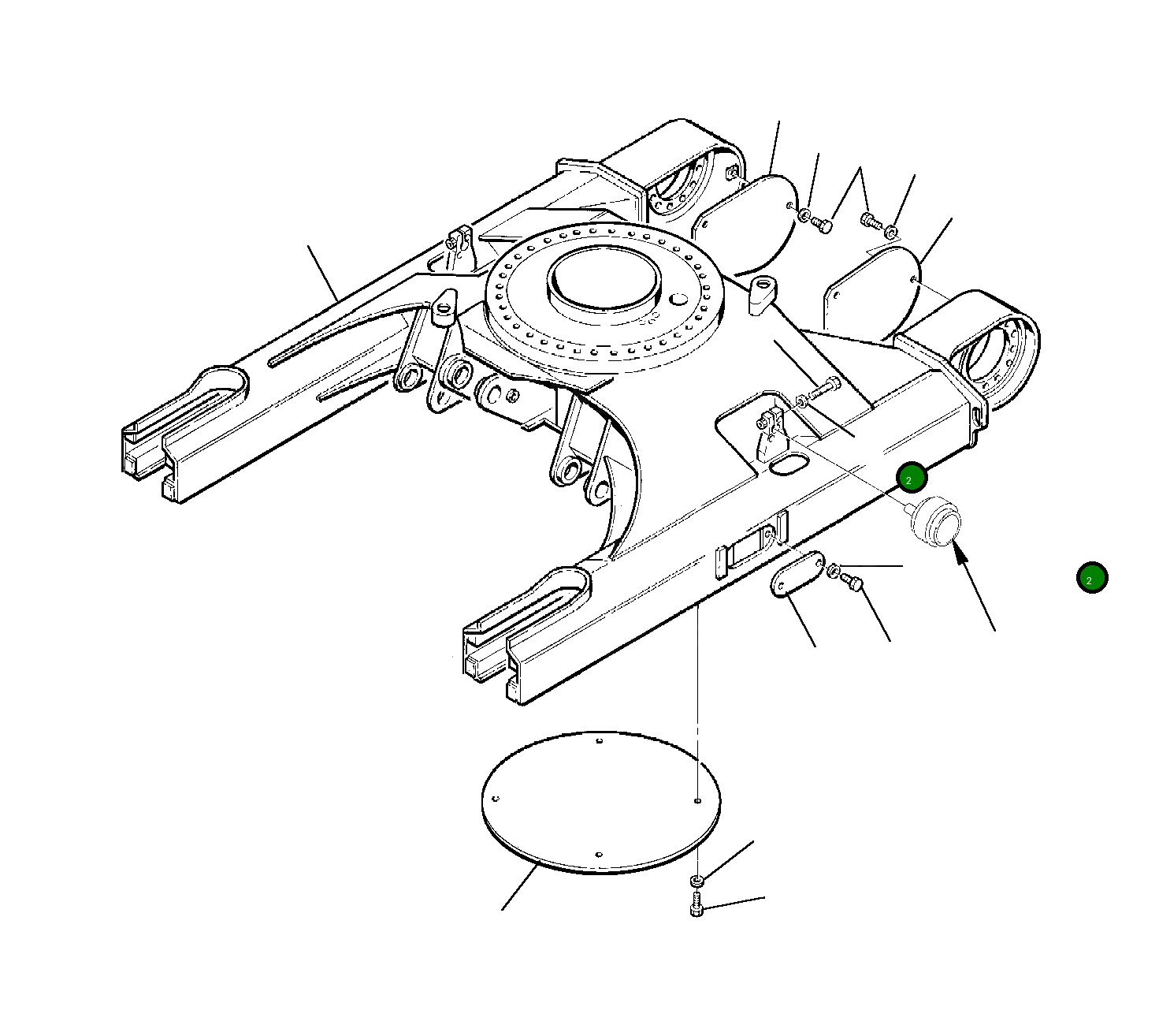Крышка 22E-30-11120 Komatsu
