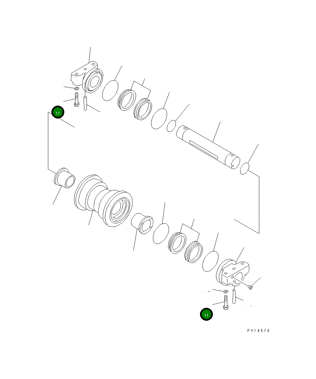 Болт 20Y-30-11340 Komatsu