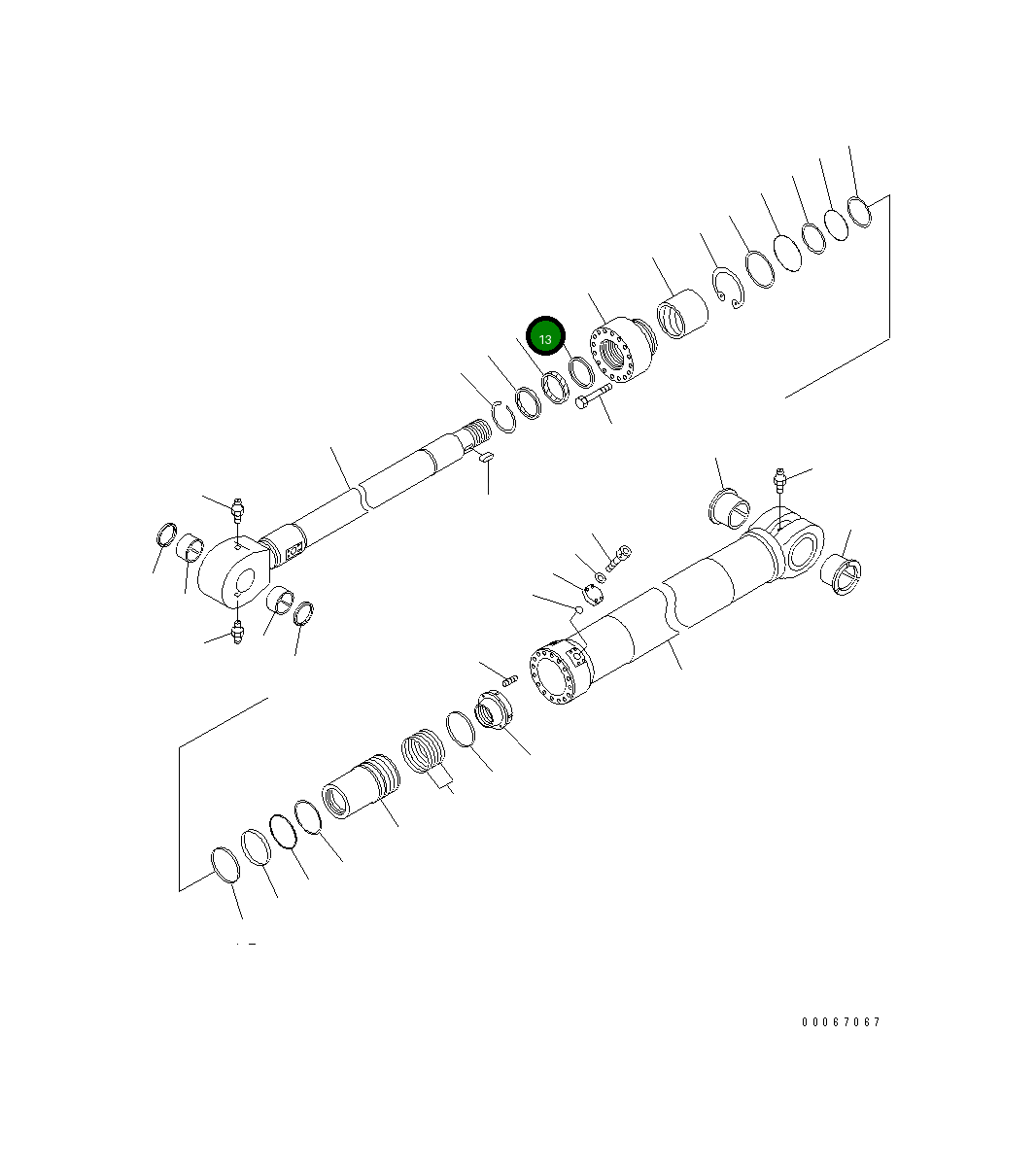 Кольцо DM01171379  Komatsu