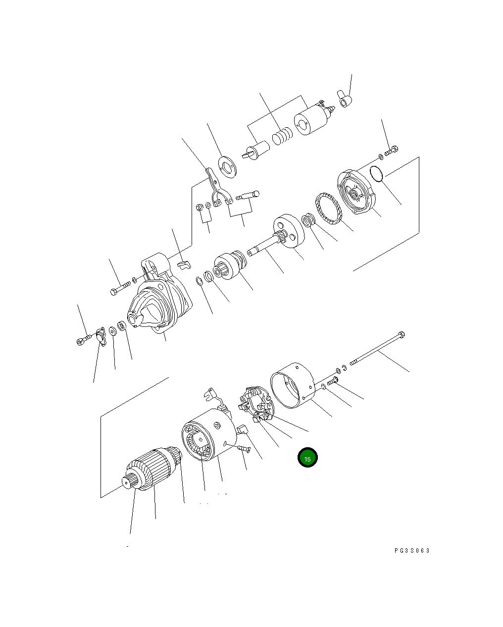 Болт YM121254-77560  Komatsu